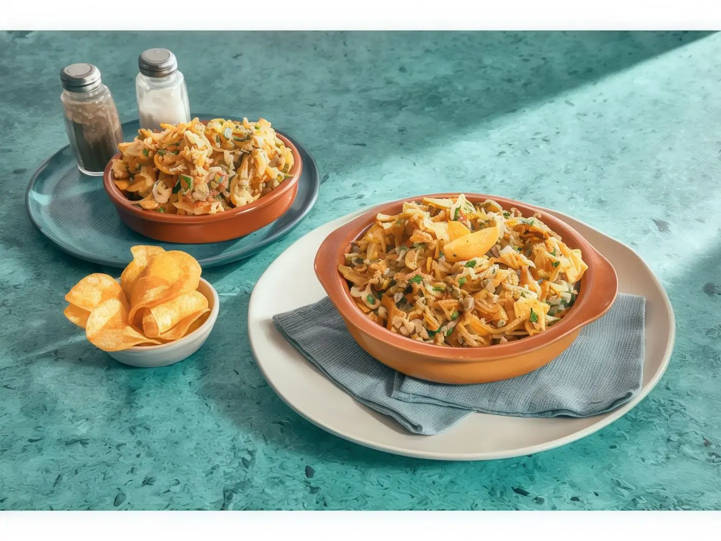 مطبق مالح مع اضافة شيبس