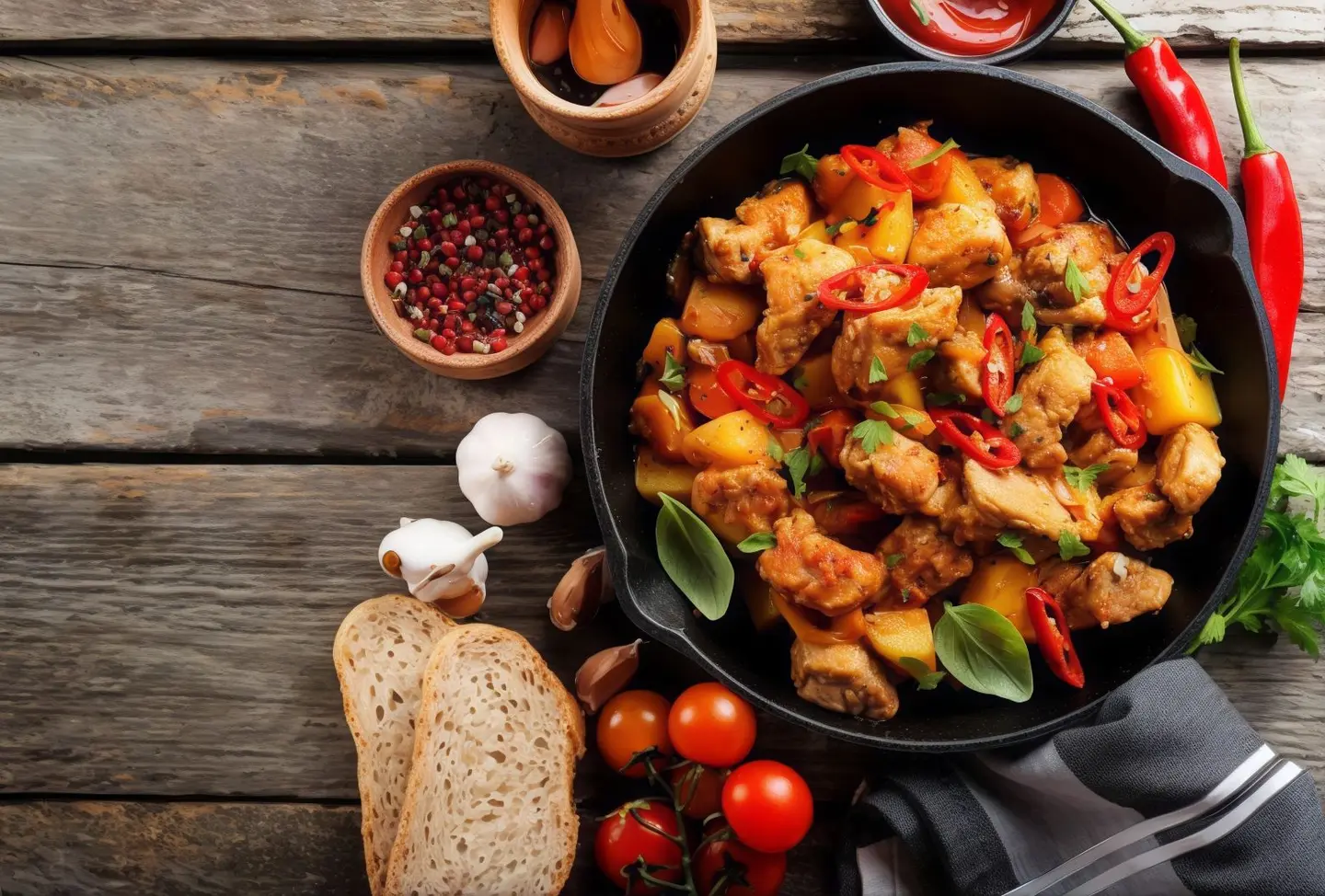 Chicken Pepper Roast