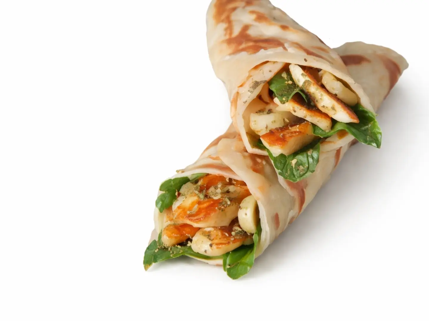 Chapati Halloumi With Arugula