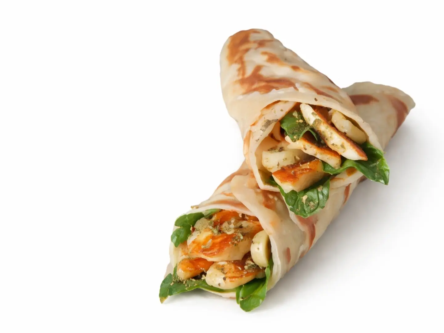 Chapati Halloumi With Tomato