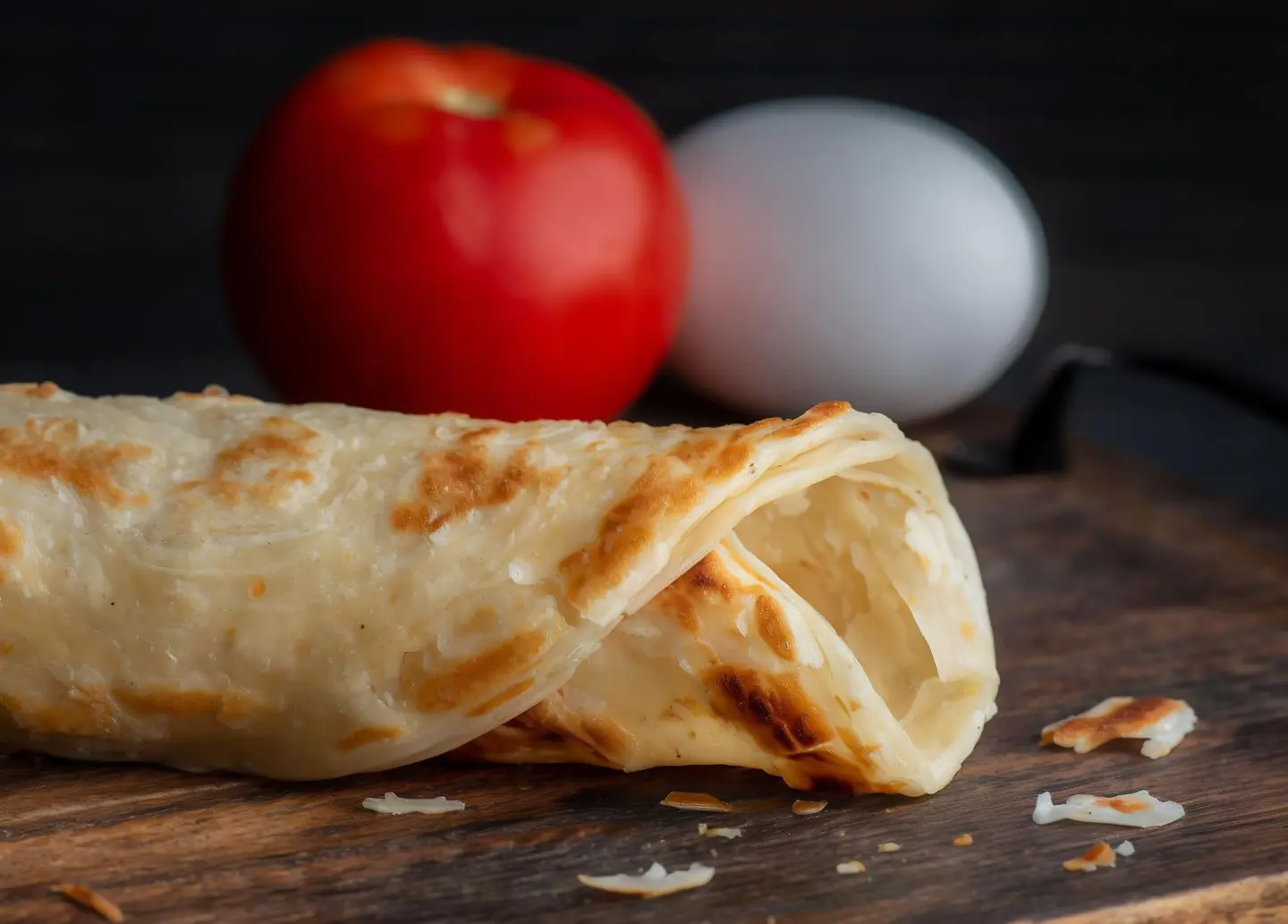 Chapati Halloumi Mix