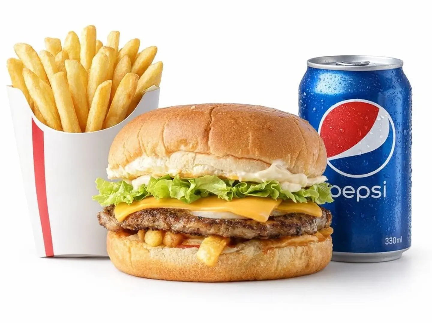 وجبة برجر اللحم المشوي