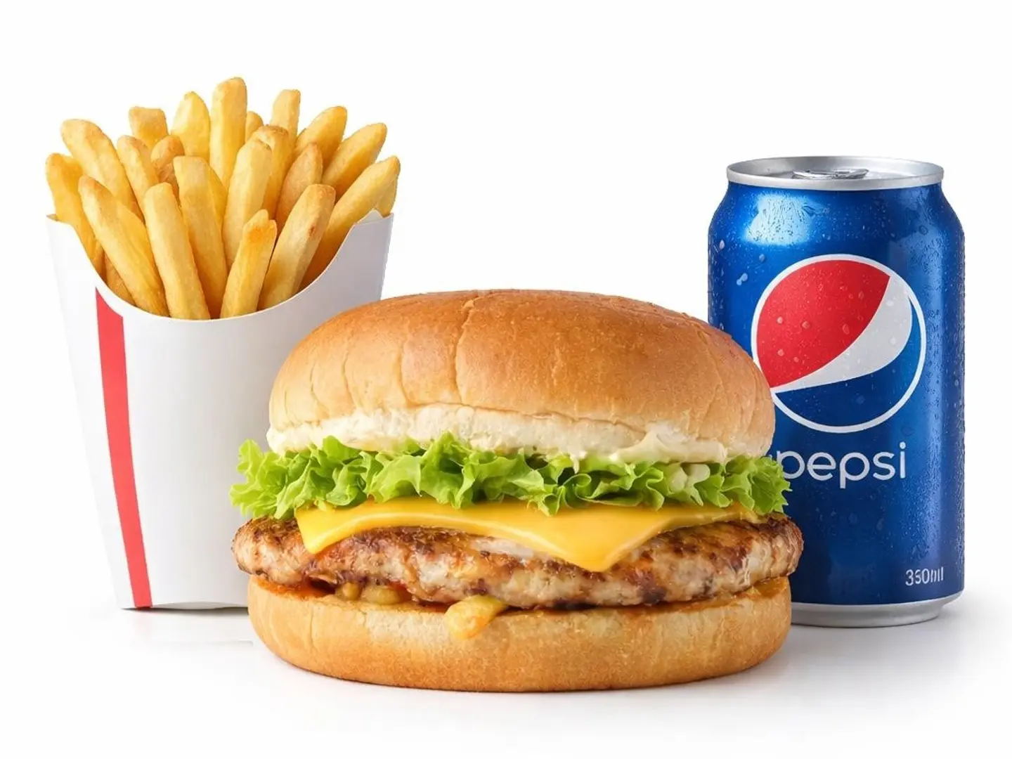 وجبة برجر دجاج مشوي