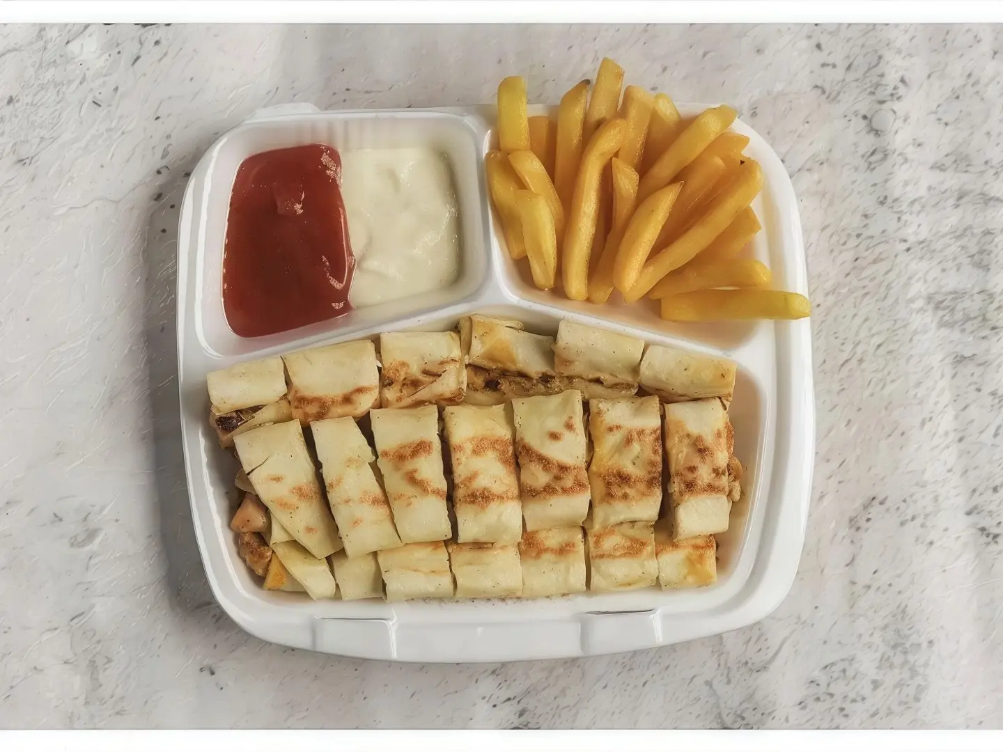 Large Charcoal Arabic Shawarma Plate