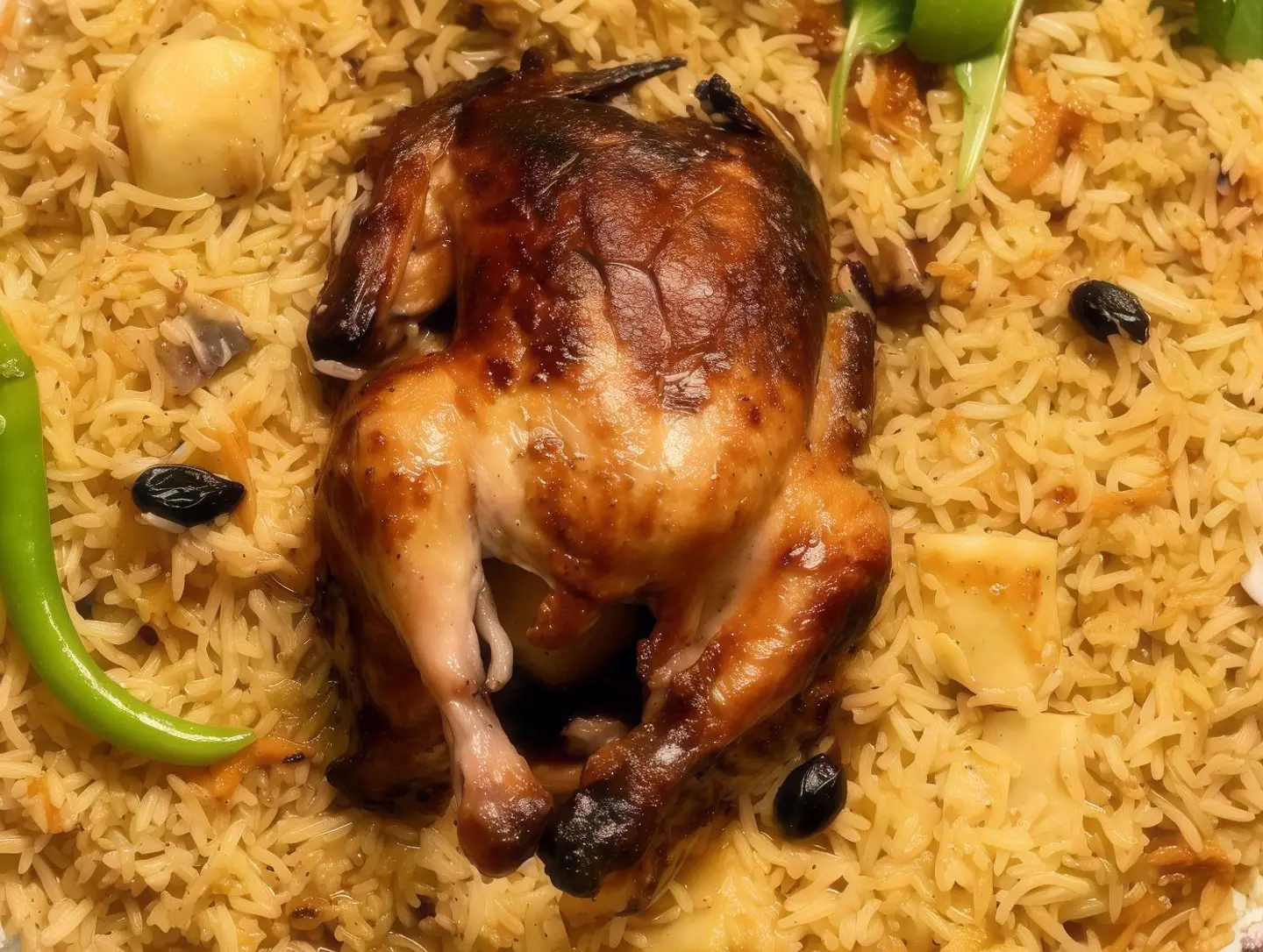 Piece Grilled Chicken With Rice