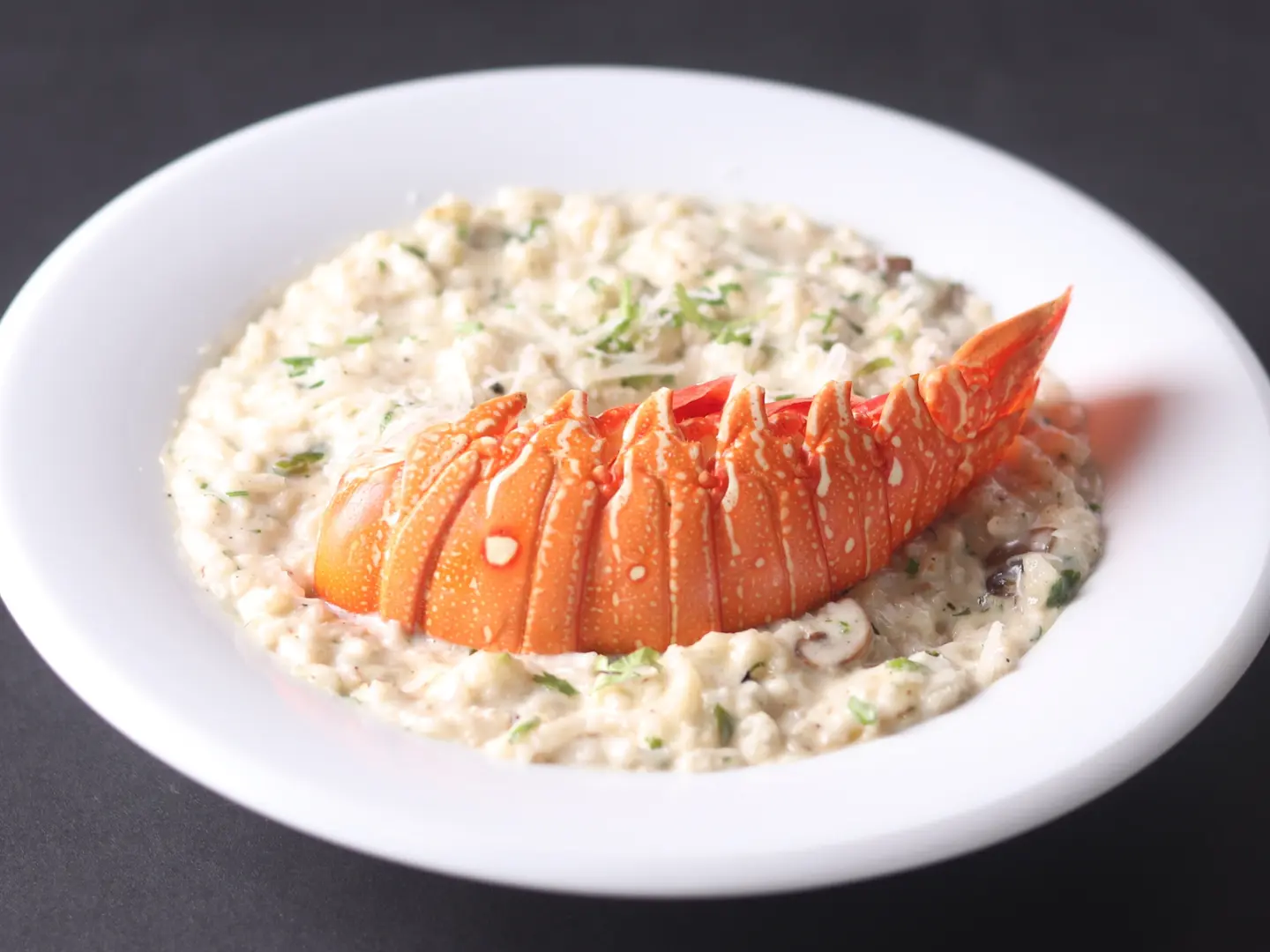 Half Lobster Tail Risotto