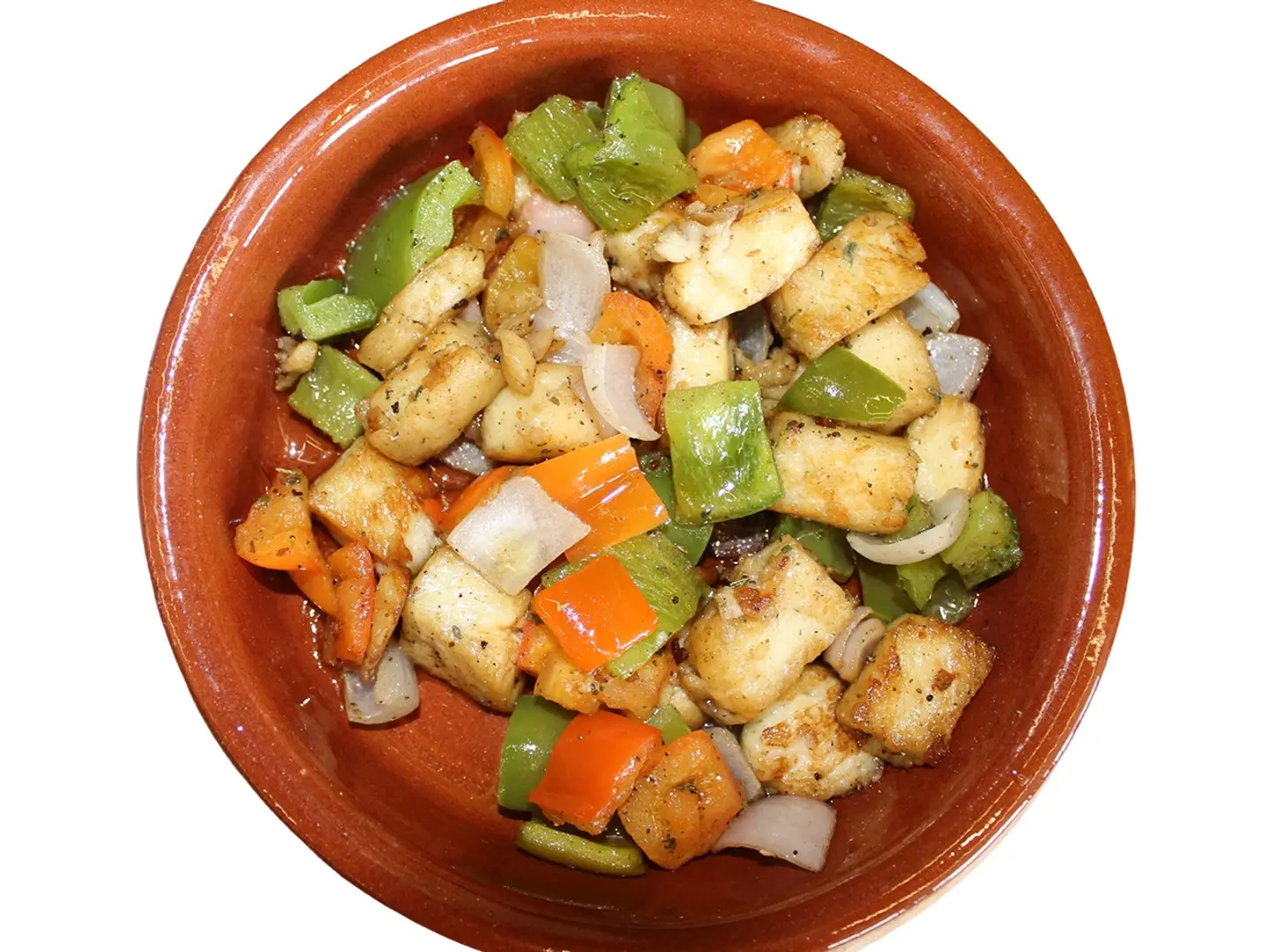 جبن حلوم مع خضار