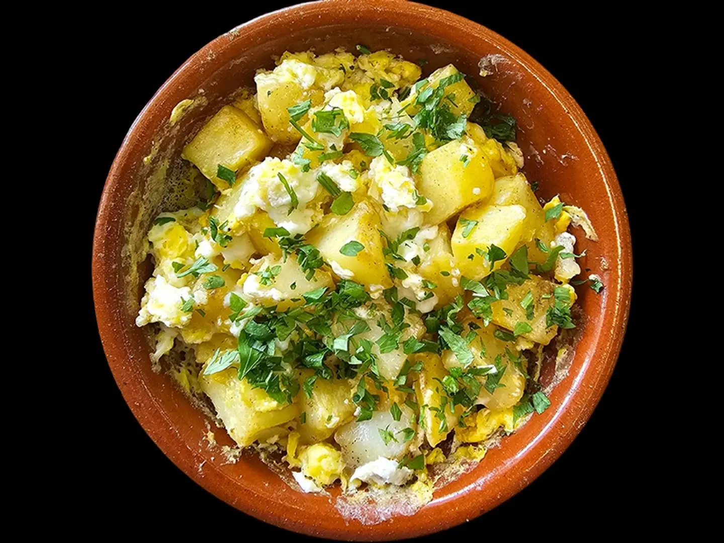 مفركة بيض وبطاطا