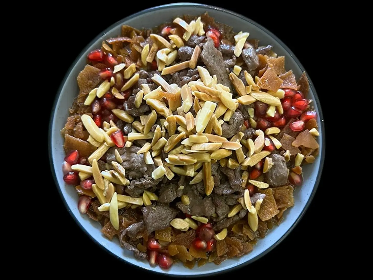 فتة حمص باللحمة