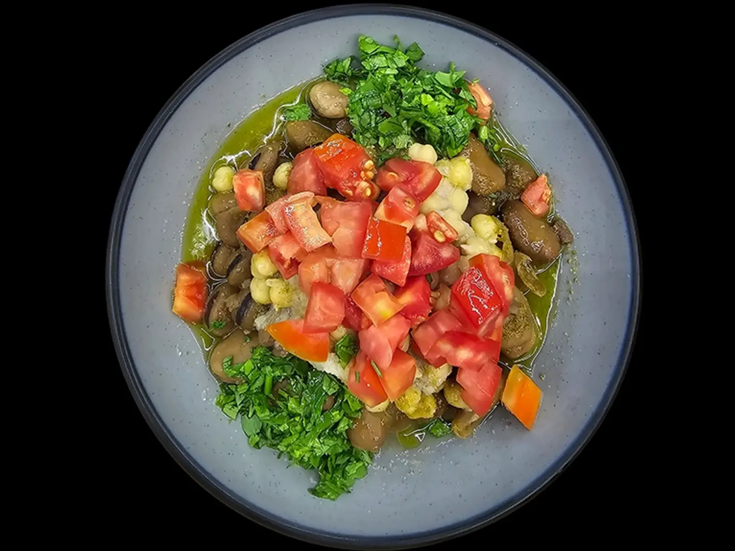 فول شامي بالزيت