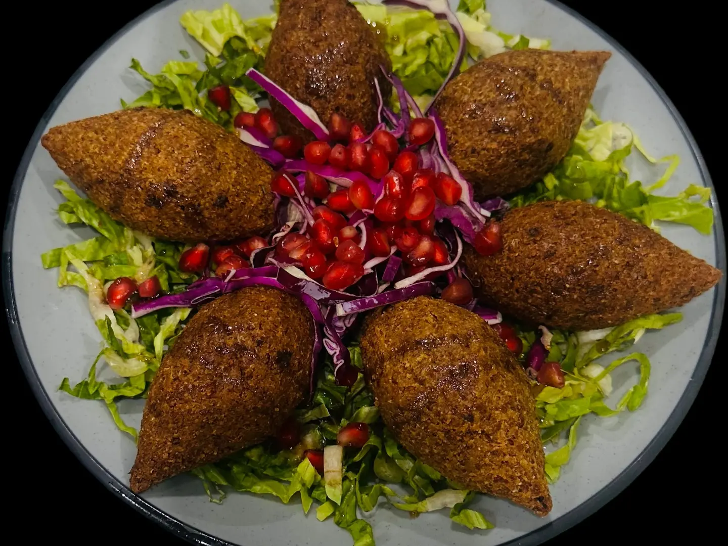 كبة مقلية لحم حبة