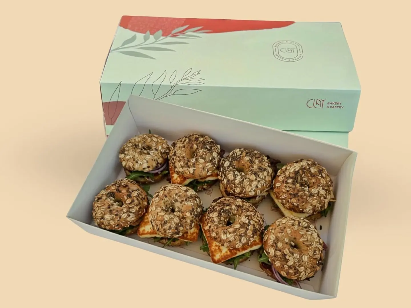 Mini Bagel Halloumi Avocado