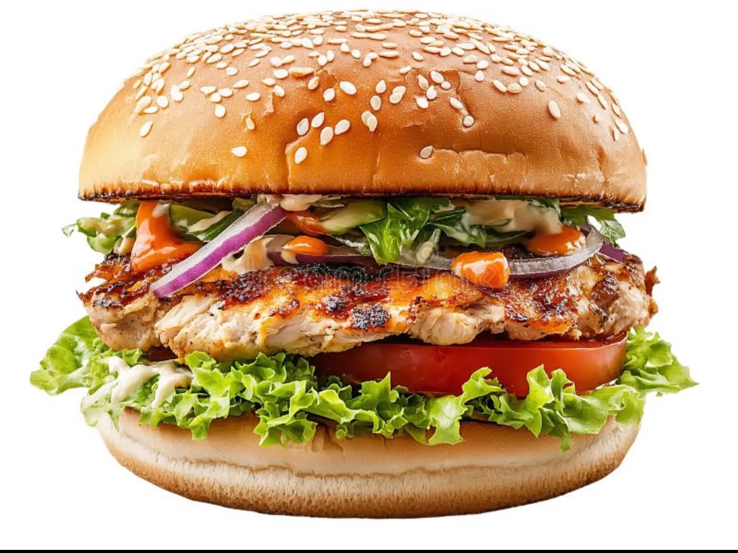 برجر دجاج مشوي