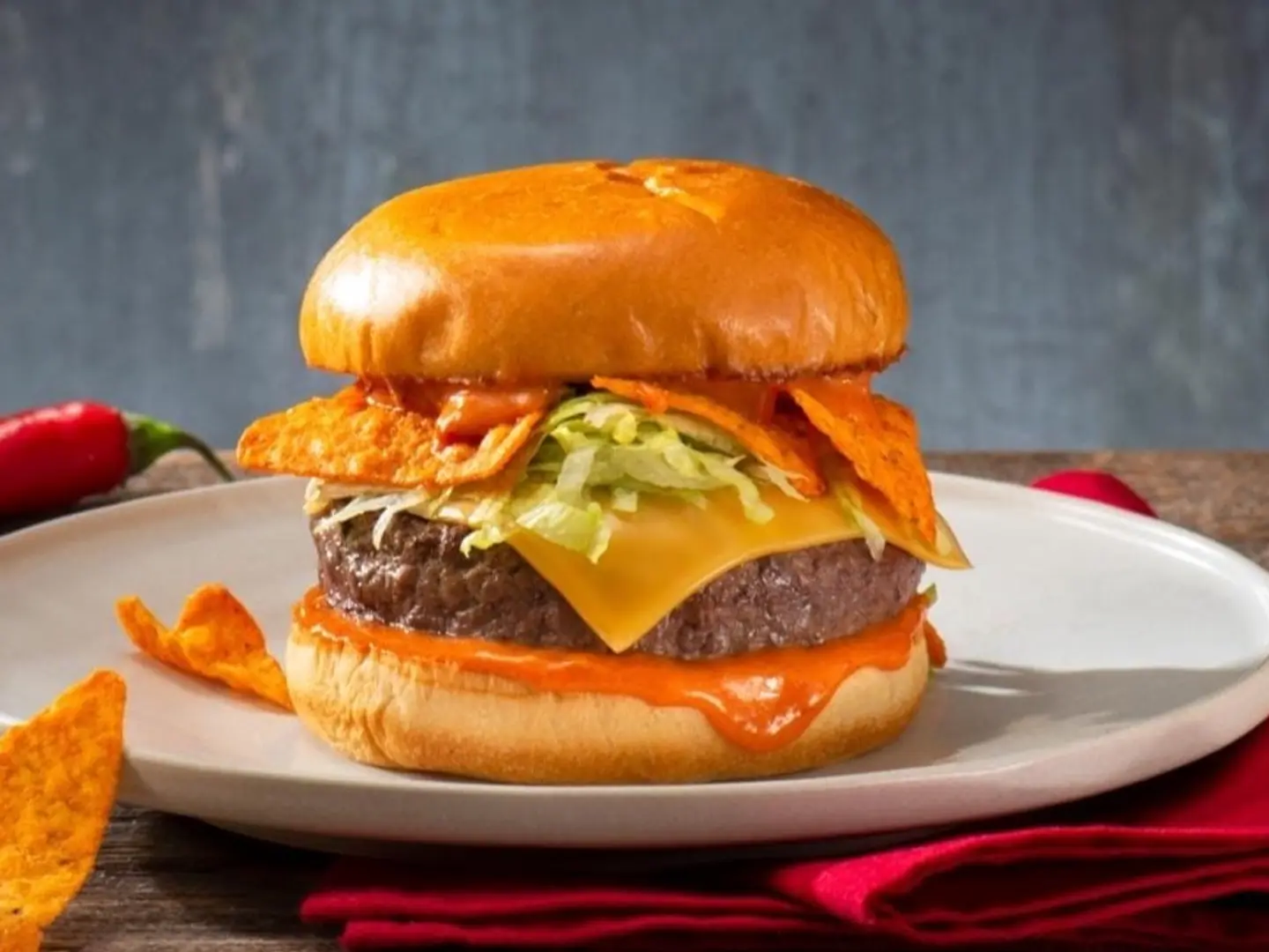 برجر دوريتوس-بدون بطاطس مقلية