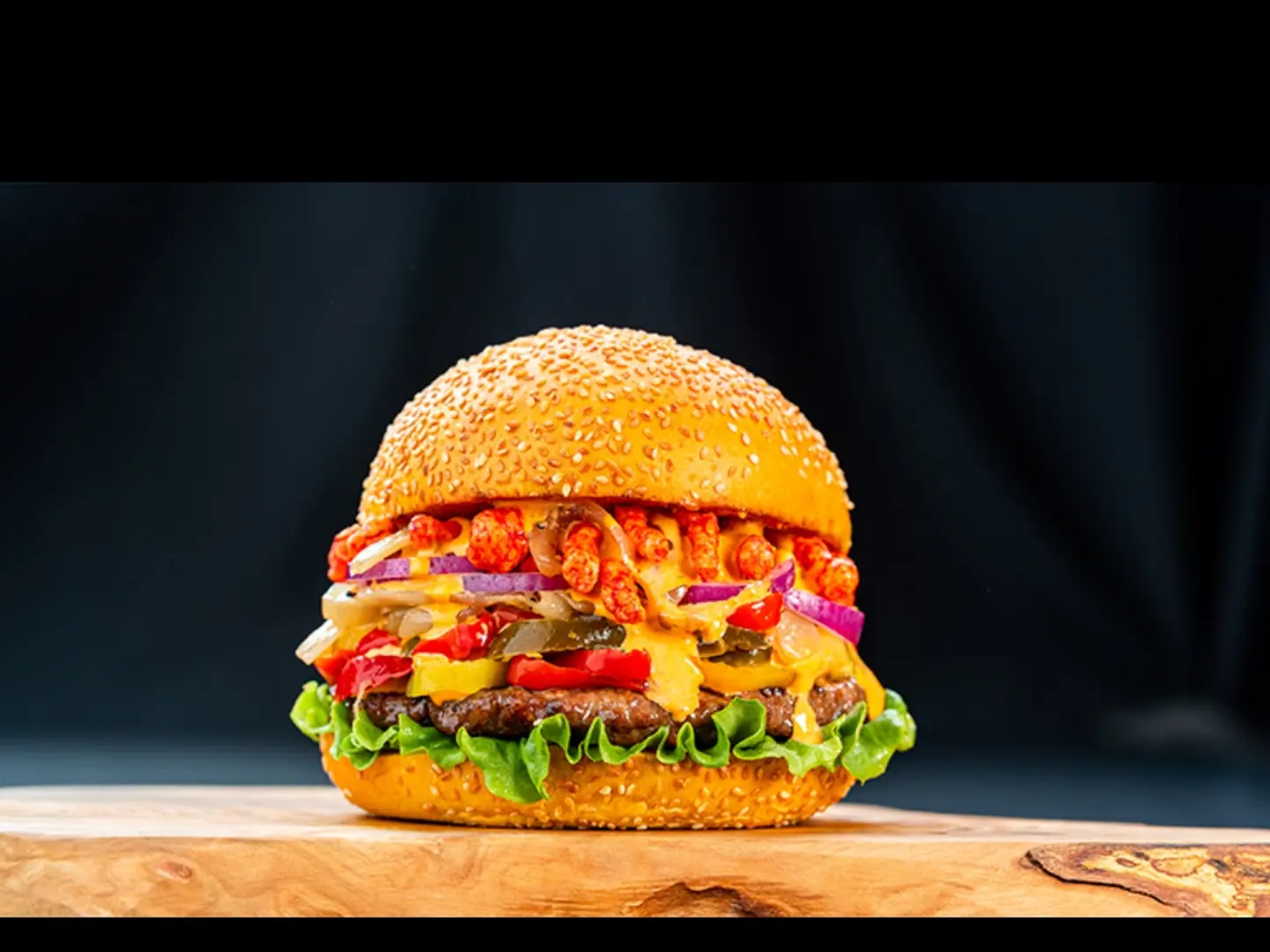 برجر دجاج شيتوس-بدون بطاطس مقلية