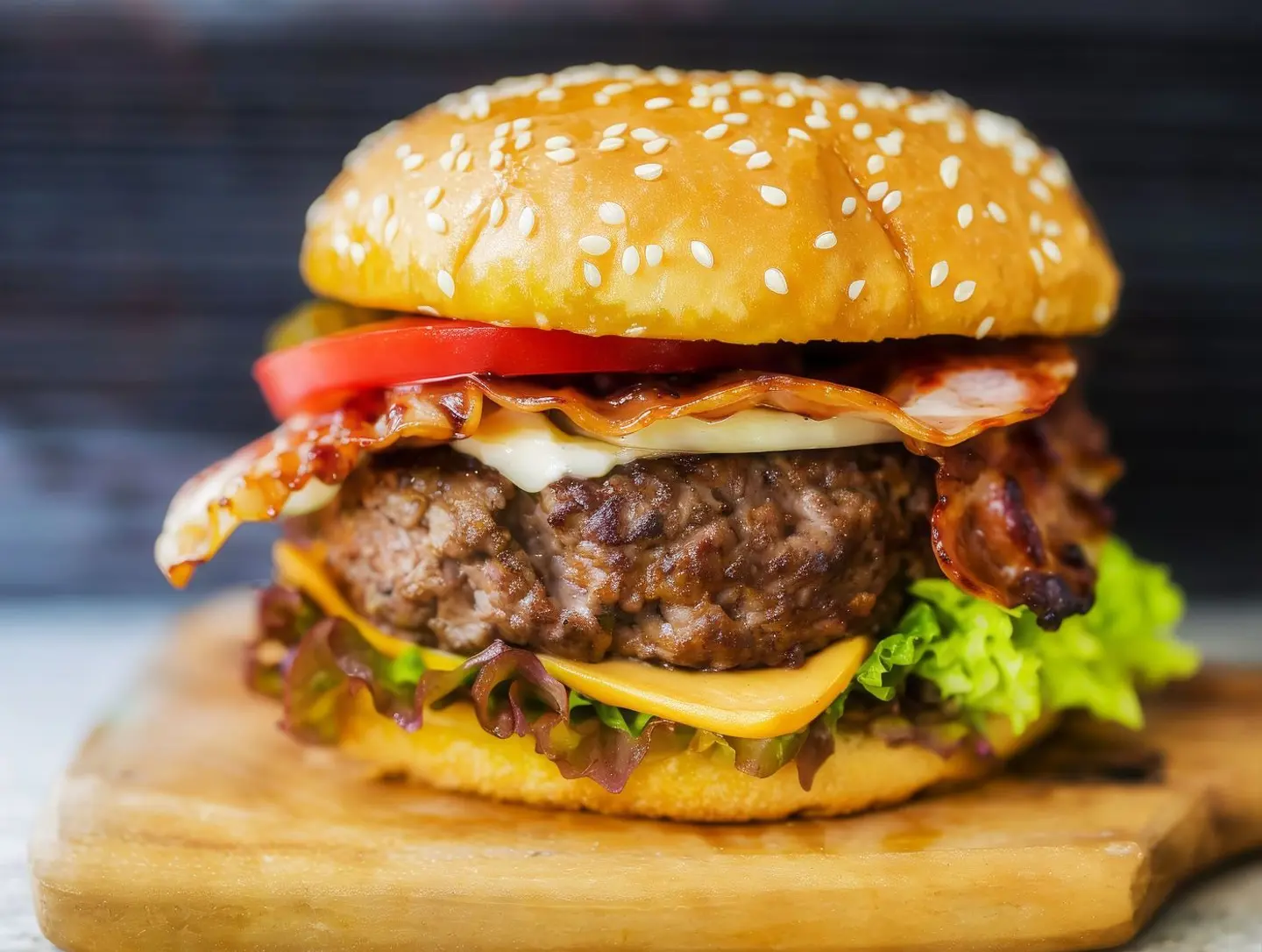 برجر لحم بقر مشوي-بدون بطاطس مقلية