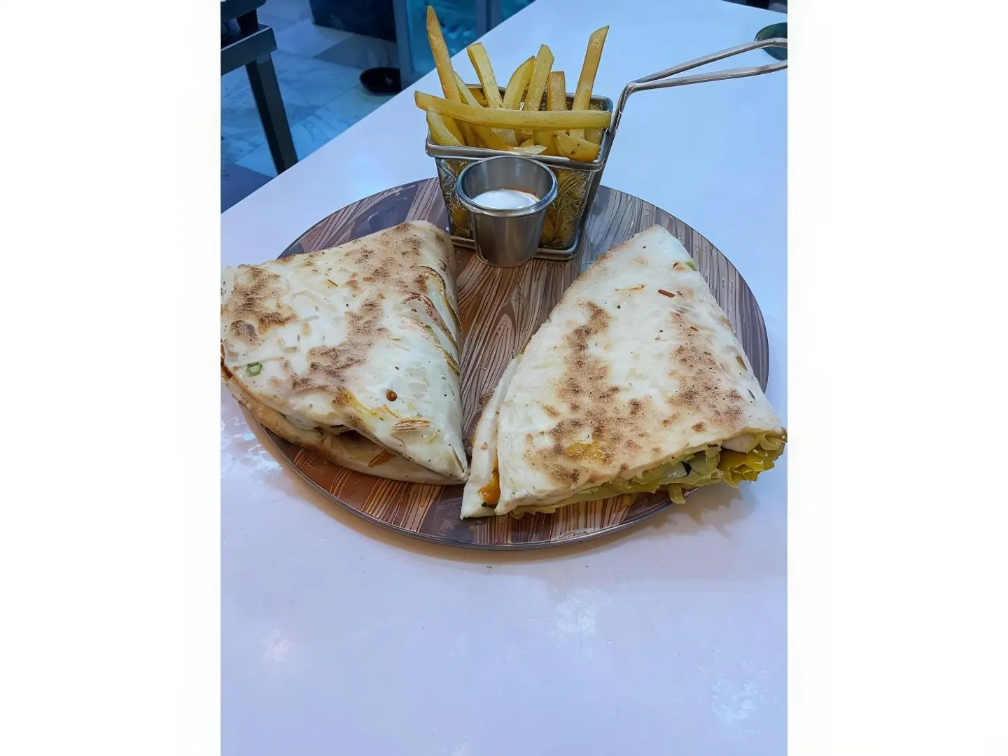 Chicken Slice Maqloub Sandwich