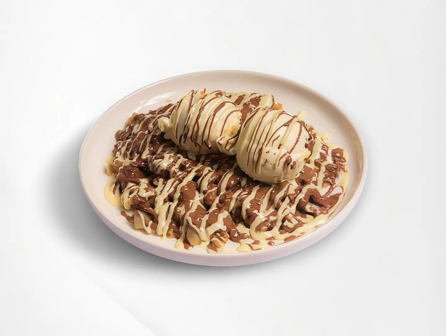 كريب شوكولاتة مع ايسكريم