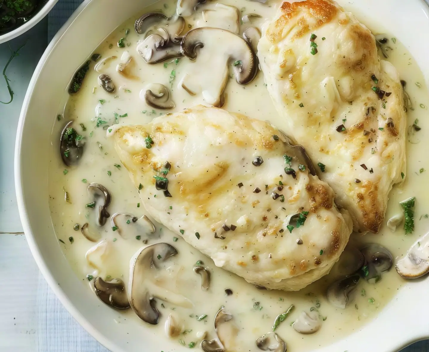 بيكاتا دجاج بالمشروم