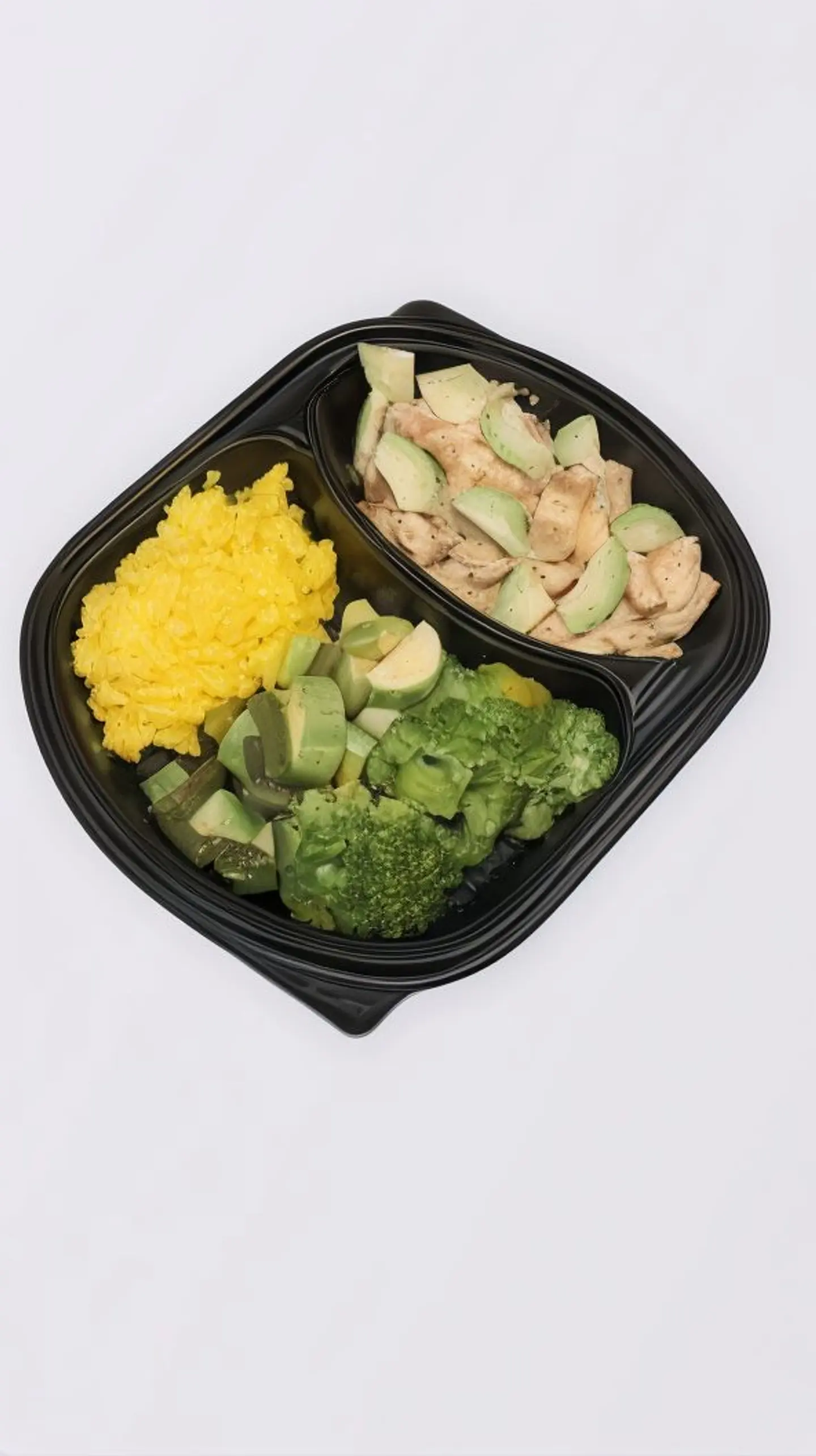 دجاج افوكادو مع الخضار الكيتوني