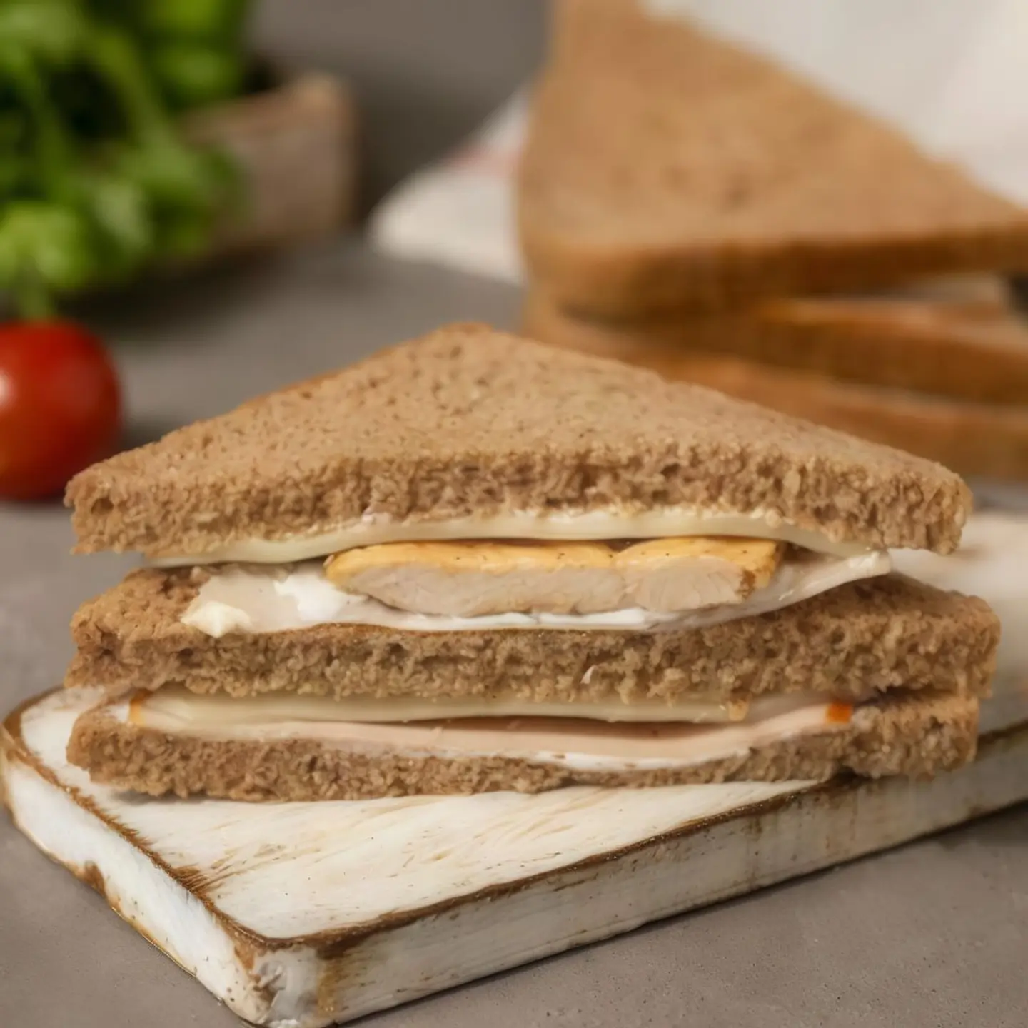 اوملت مع شرائح الديك الرومي