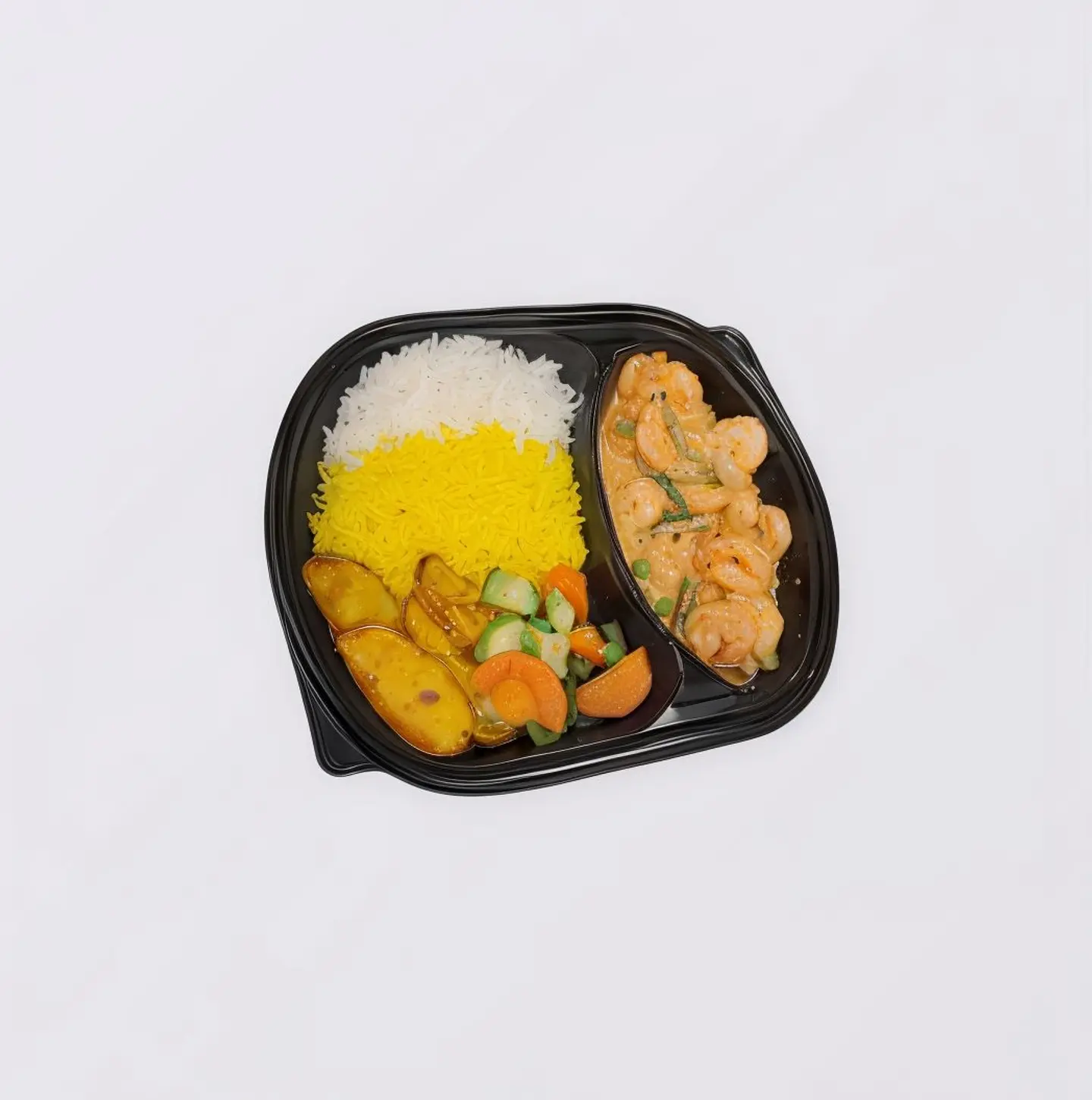 جمبري كاري بالخضار مع كارب مشكل