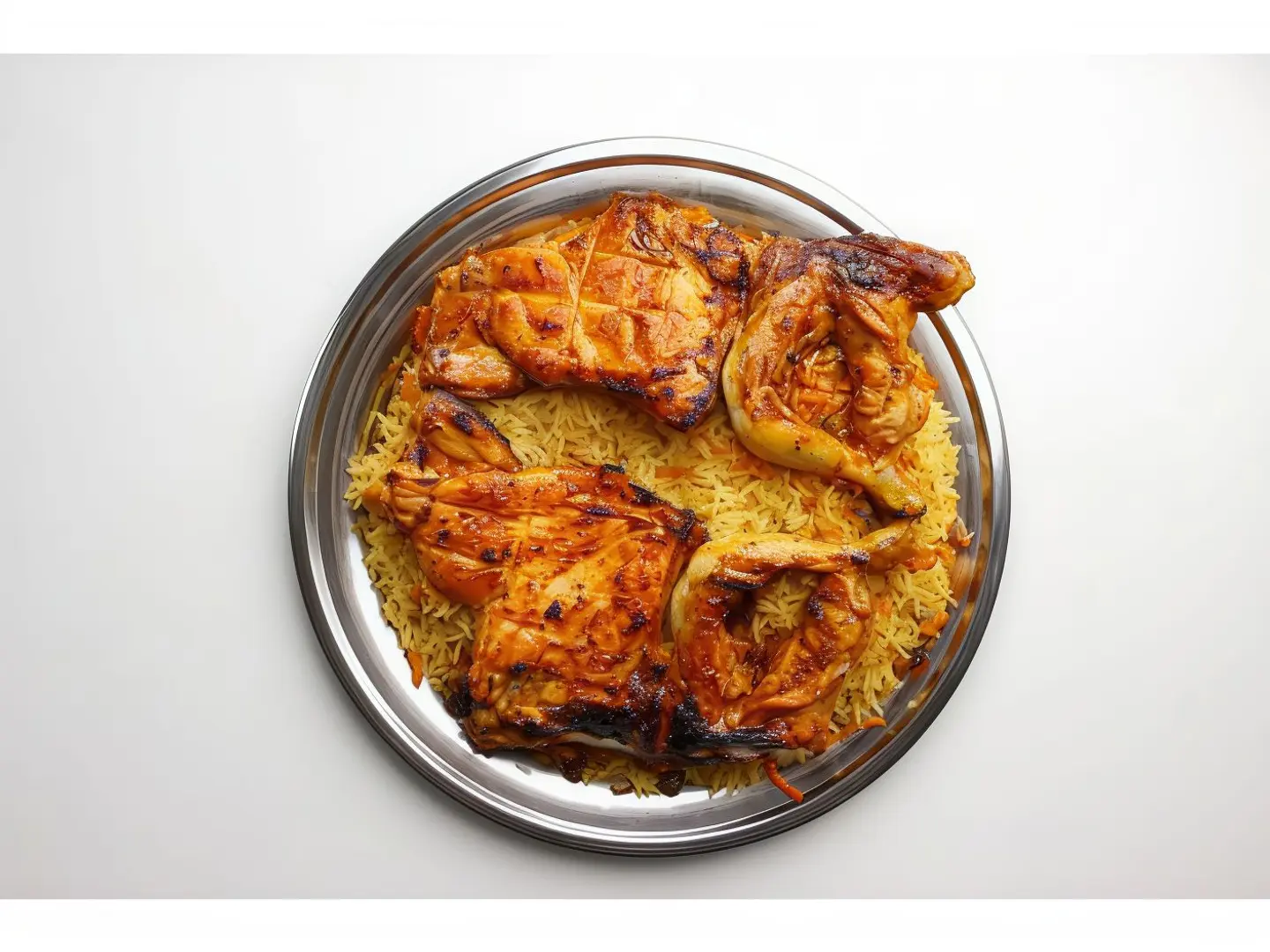 Half Grilled Lamb With Rice