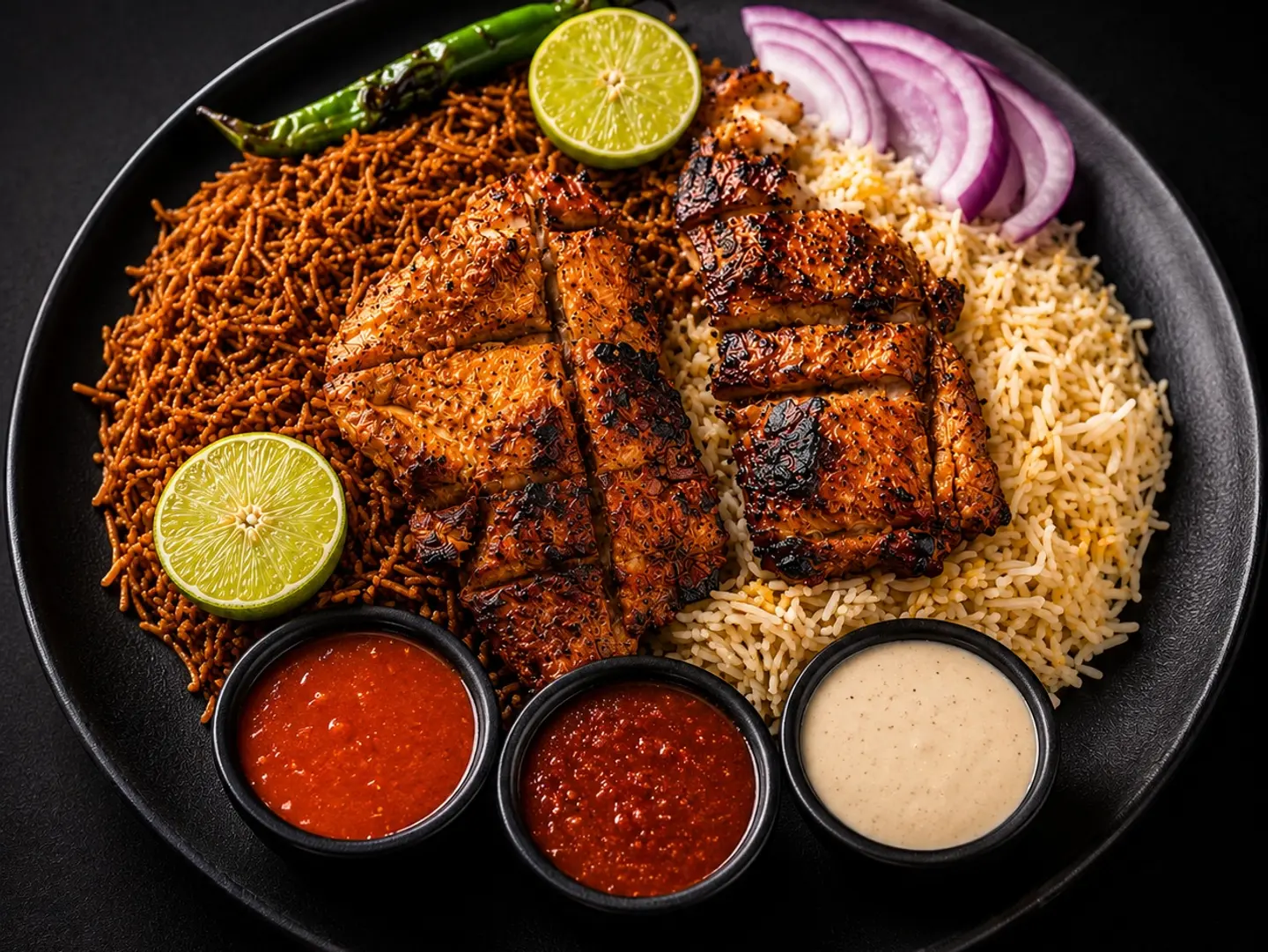 Grilled Fish With Rice
