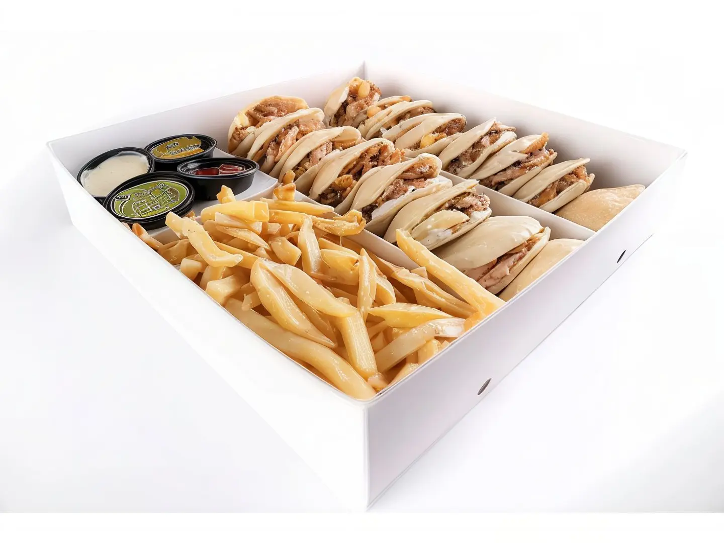 وجبة عائلية بالجبن مع بيبسي عائلي