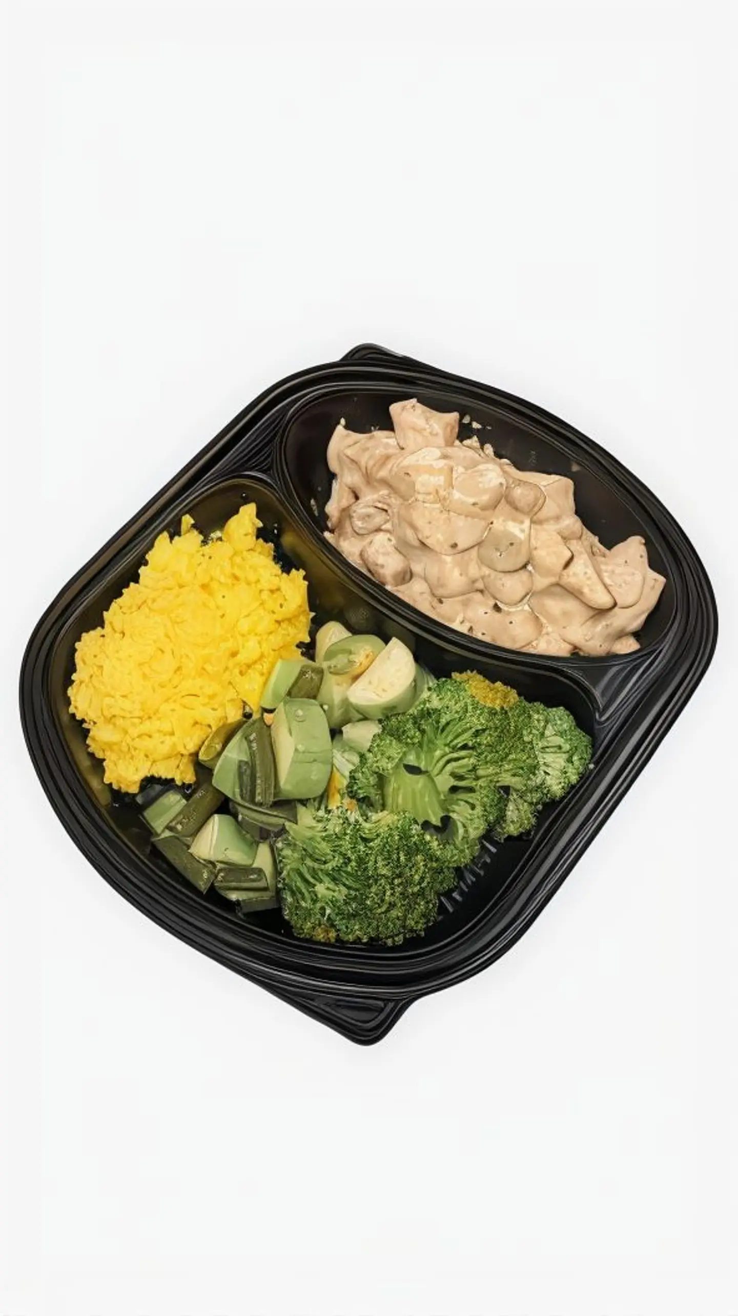 دجاج بالكريمة مع الخضار الكيتوني