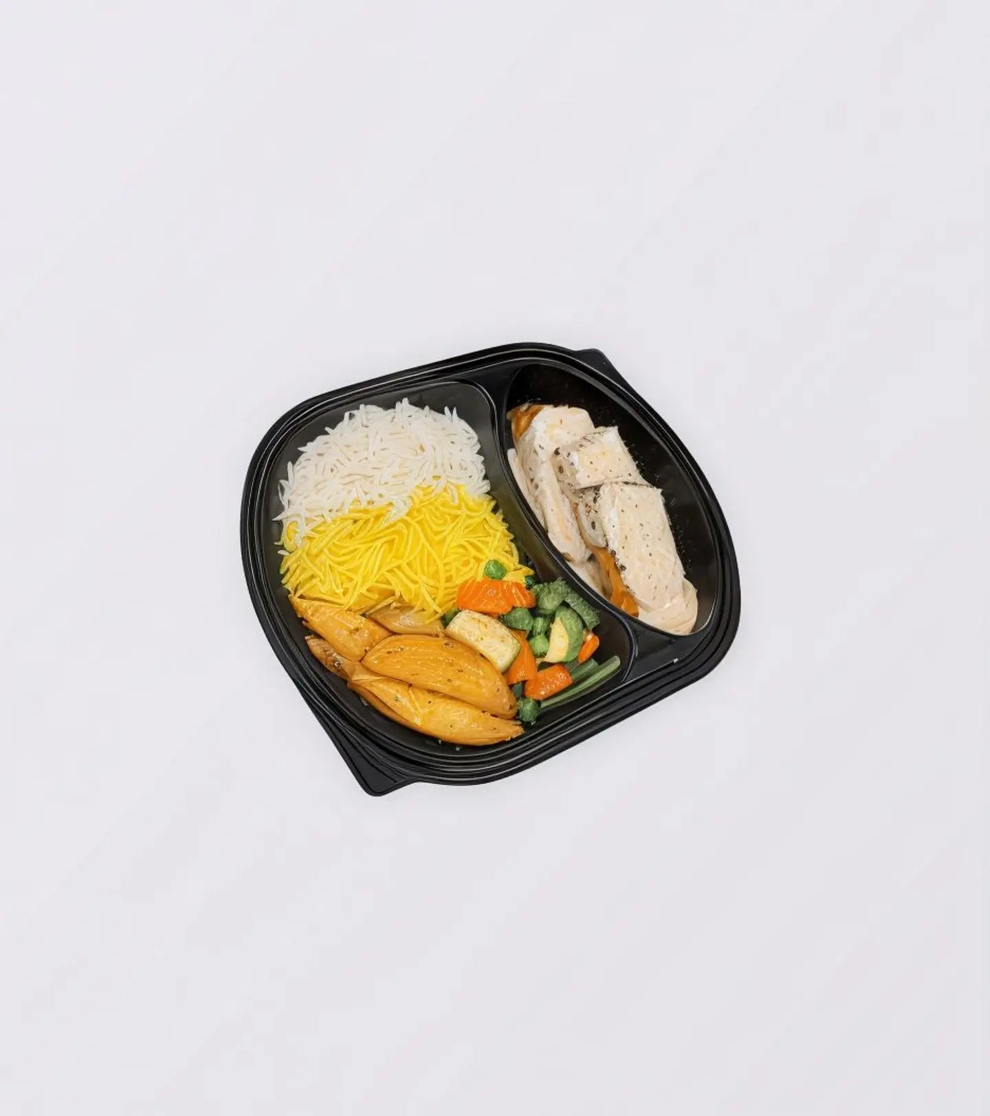 سلمون الفريدو بالكريمة مع ارز مشكل وخضار