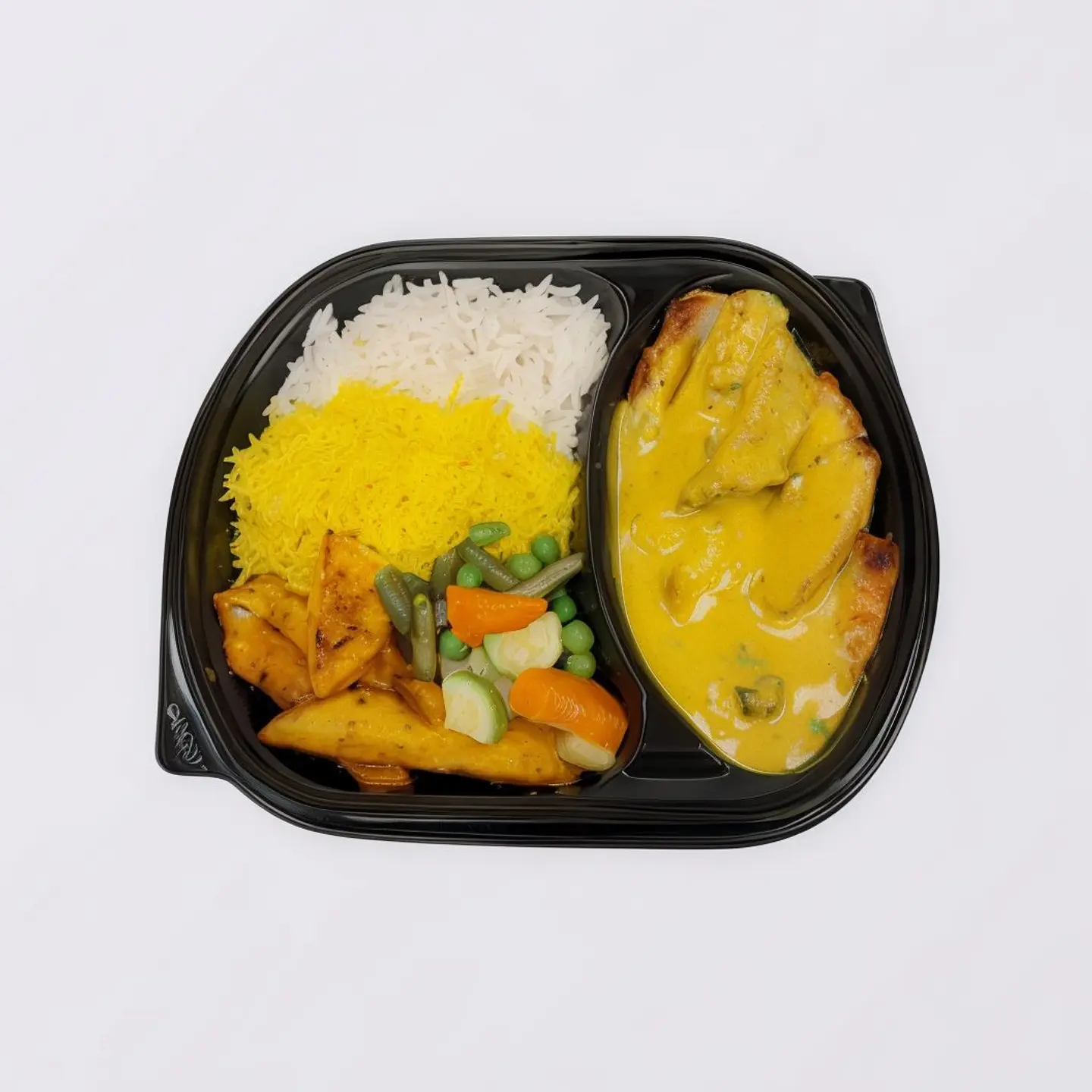 سمك كاري بالكريمة مع كارب مشكل