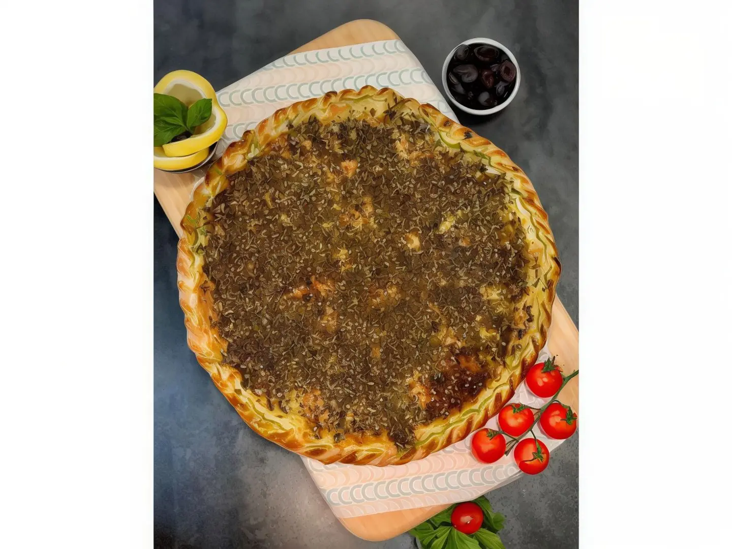 Thyme And Cheese Manqusha