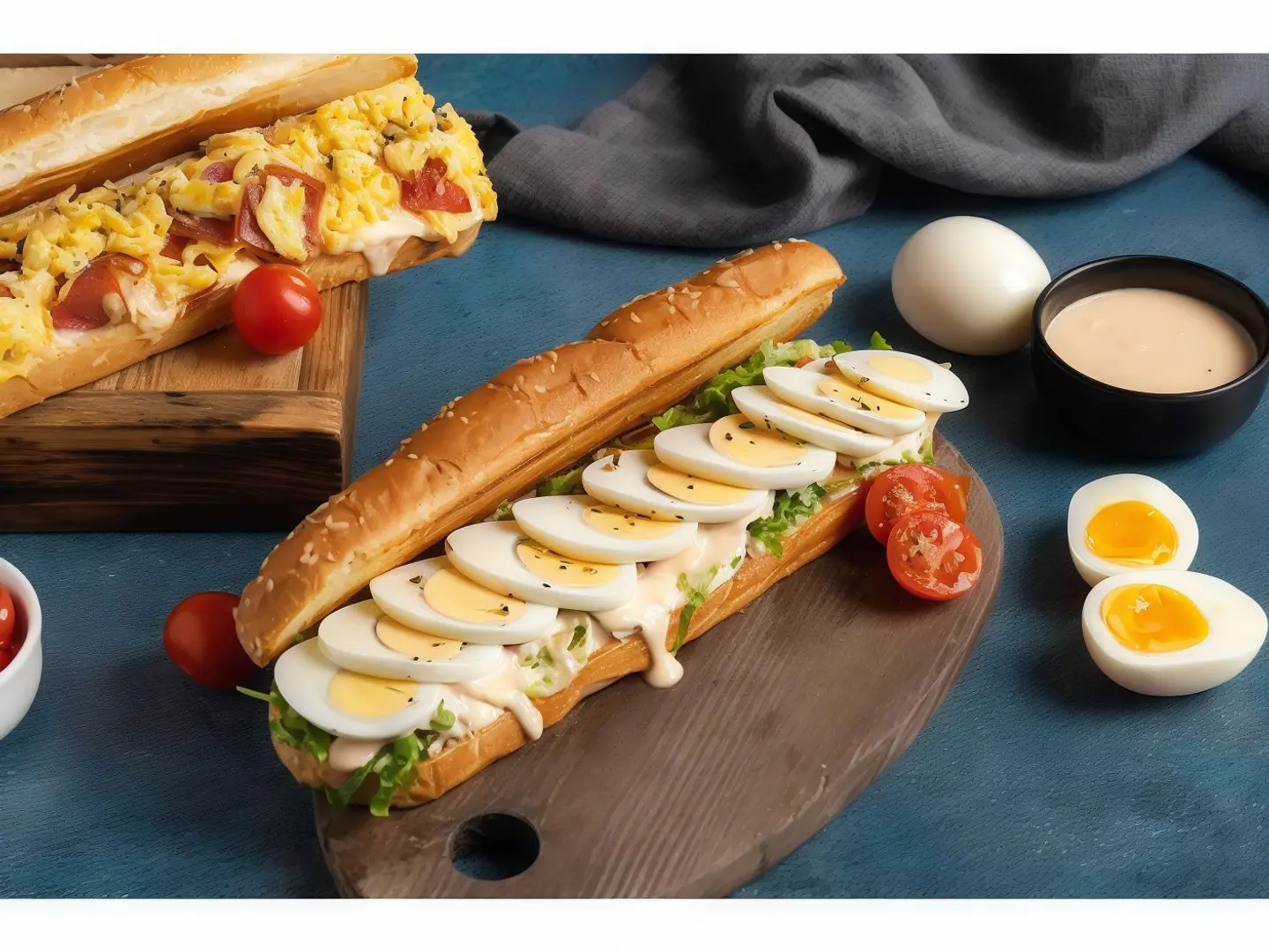 Boiled Eggs With Double Cheese
