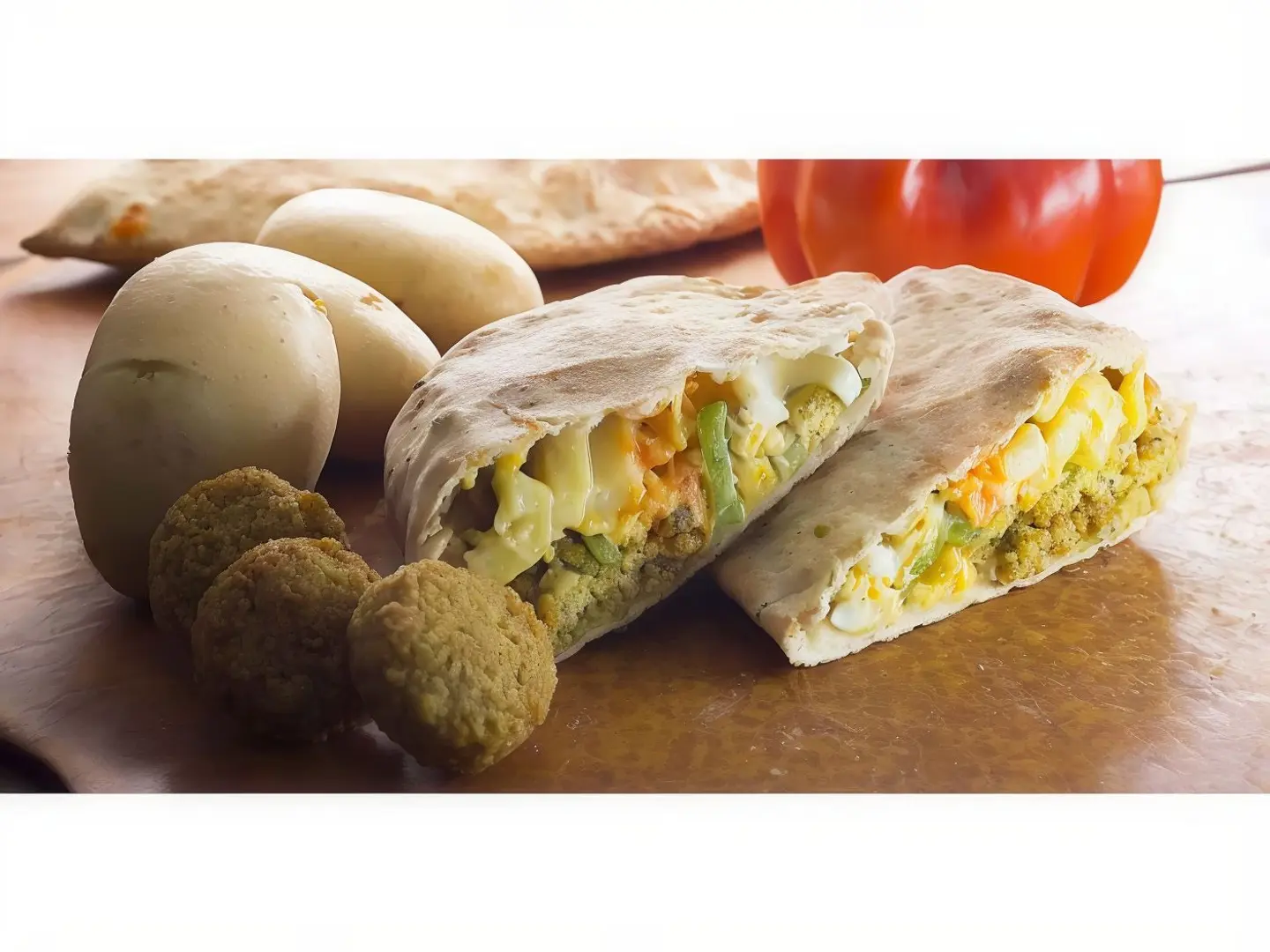 Falafel Pie With Double Cheese