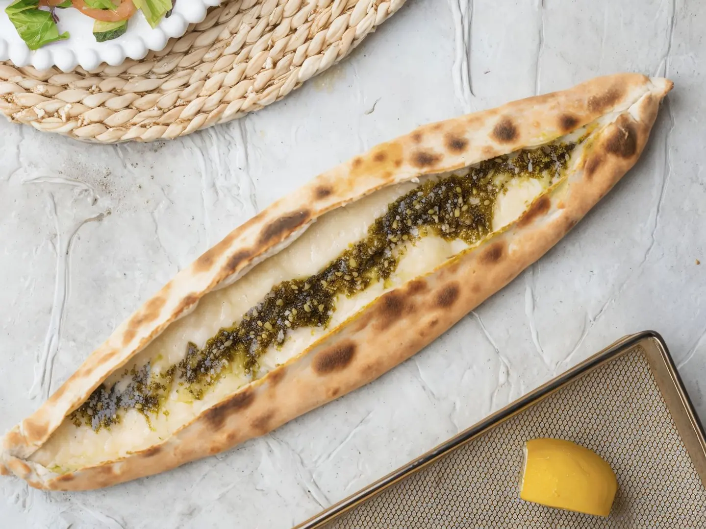 Labneh With Zaatar Pie