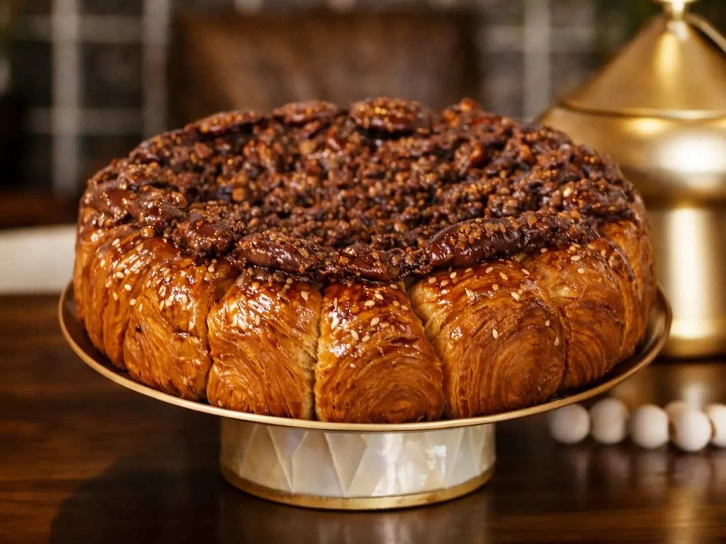 خليه الكرواسون البيكان بالكراميل المملح