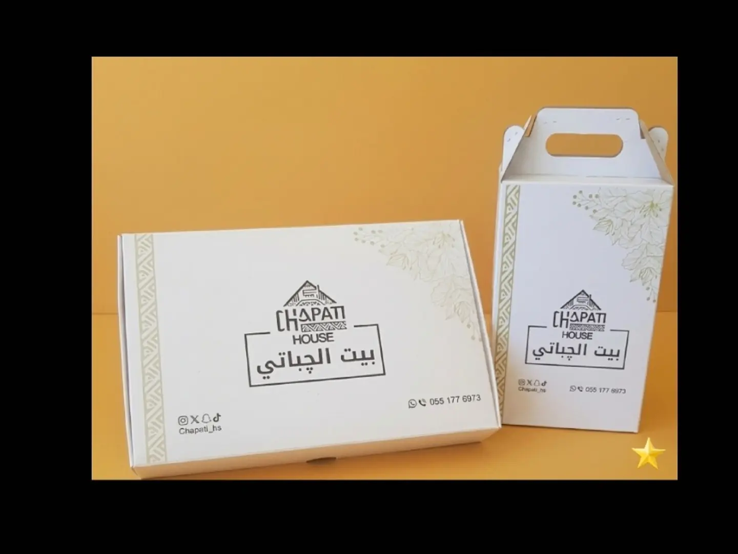 Box Chapati Large+Karak Box