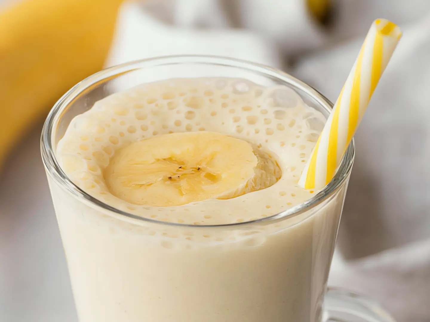 Milk And Banana Juice