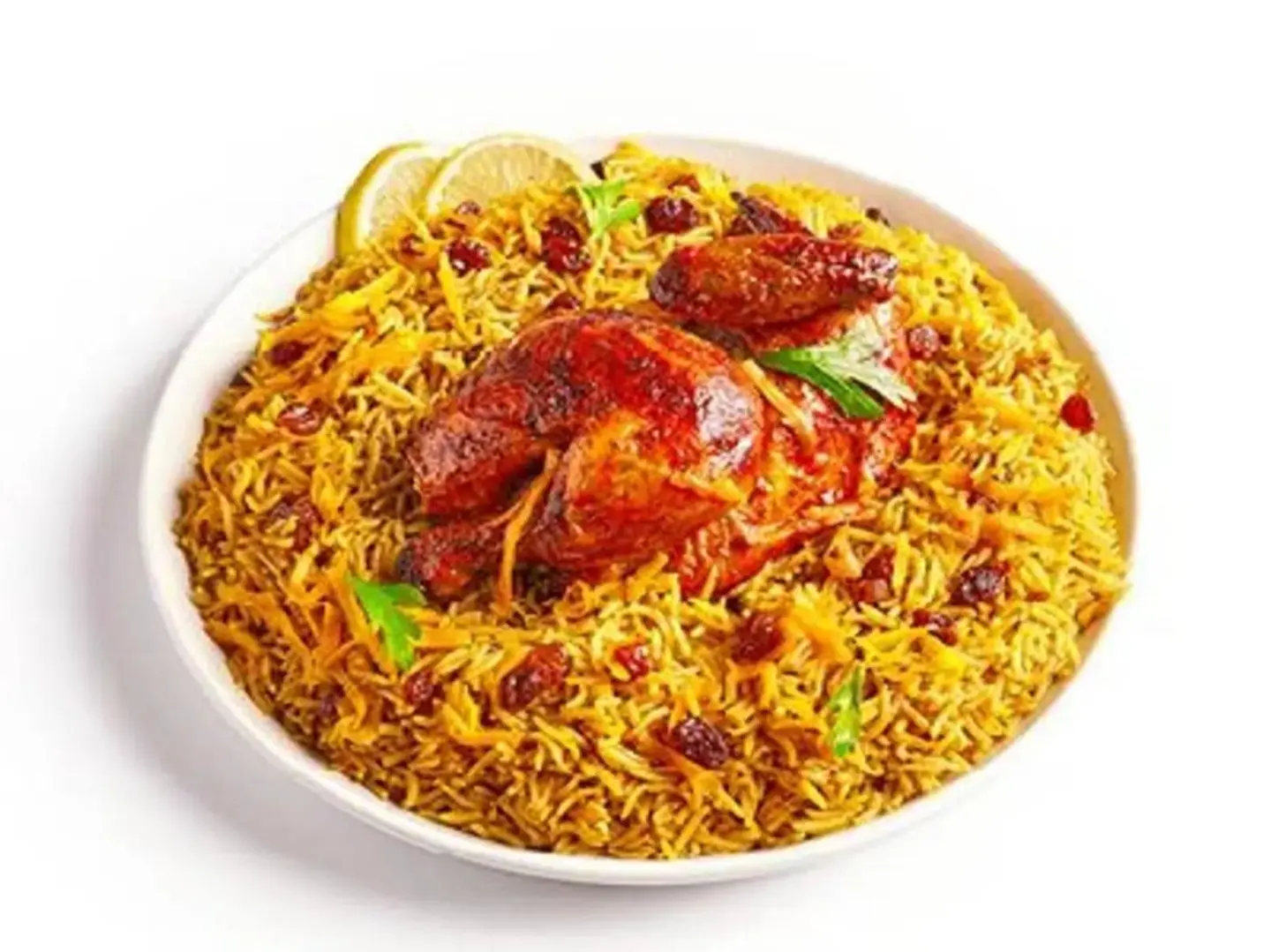 Half Grilled Chicken With Rice