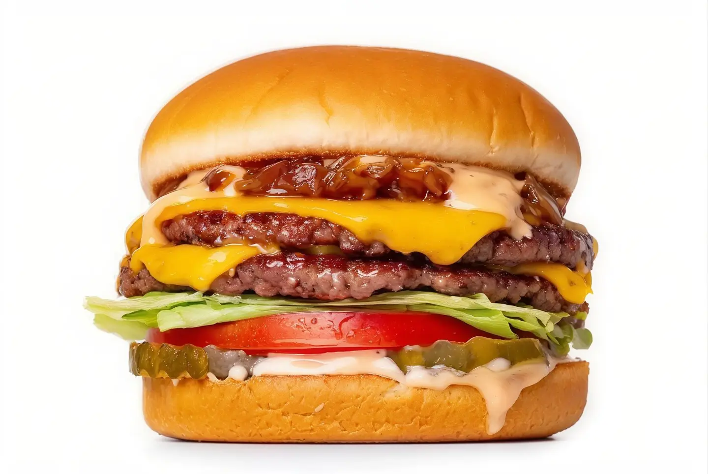 باتي دبل برجر مشوي لحم