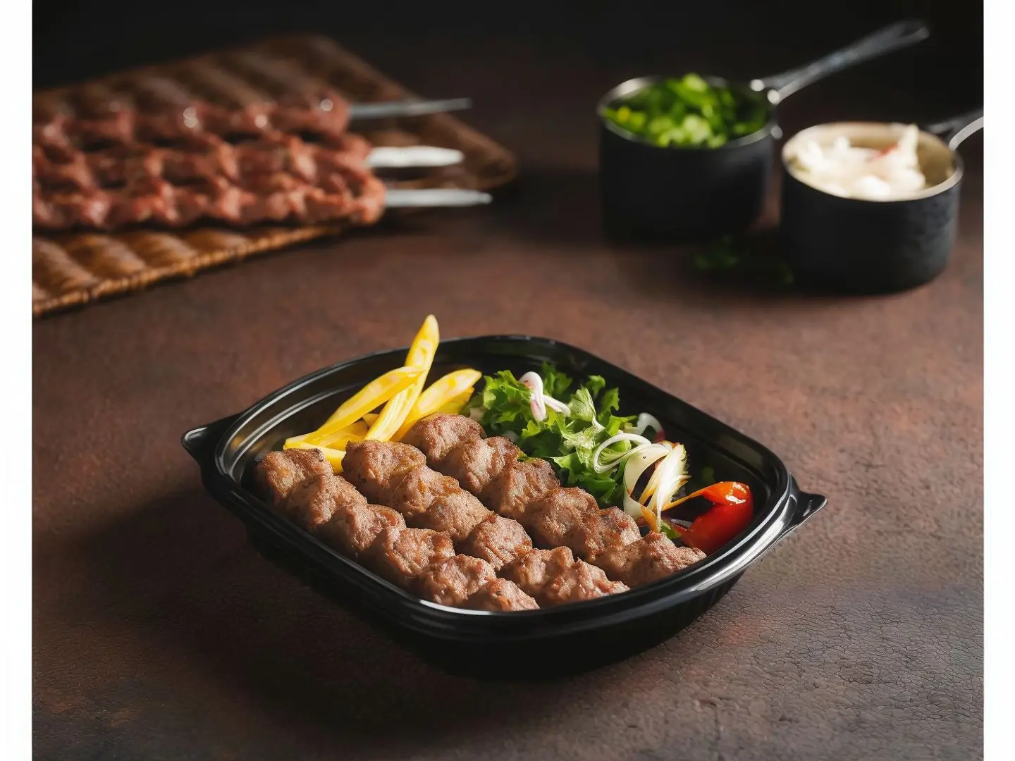 Spicy Intabli Kabab Plate