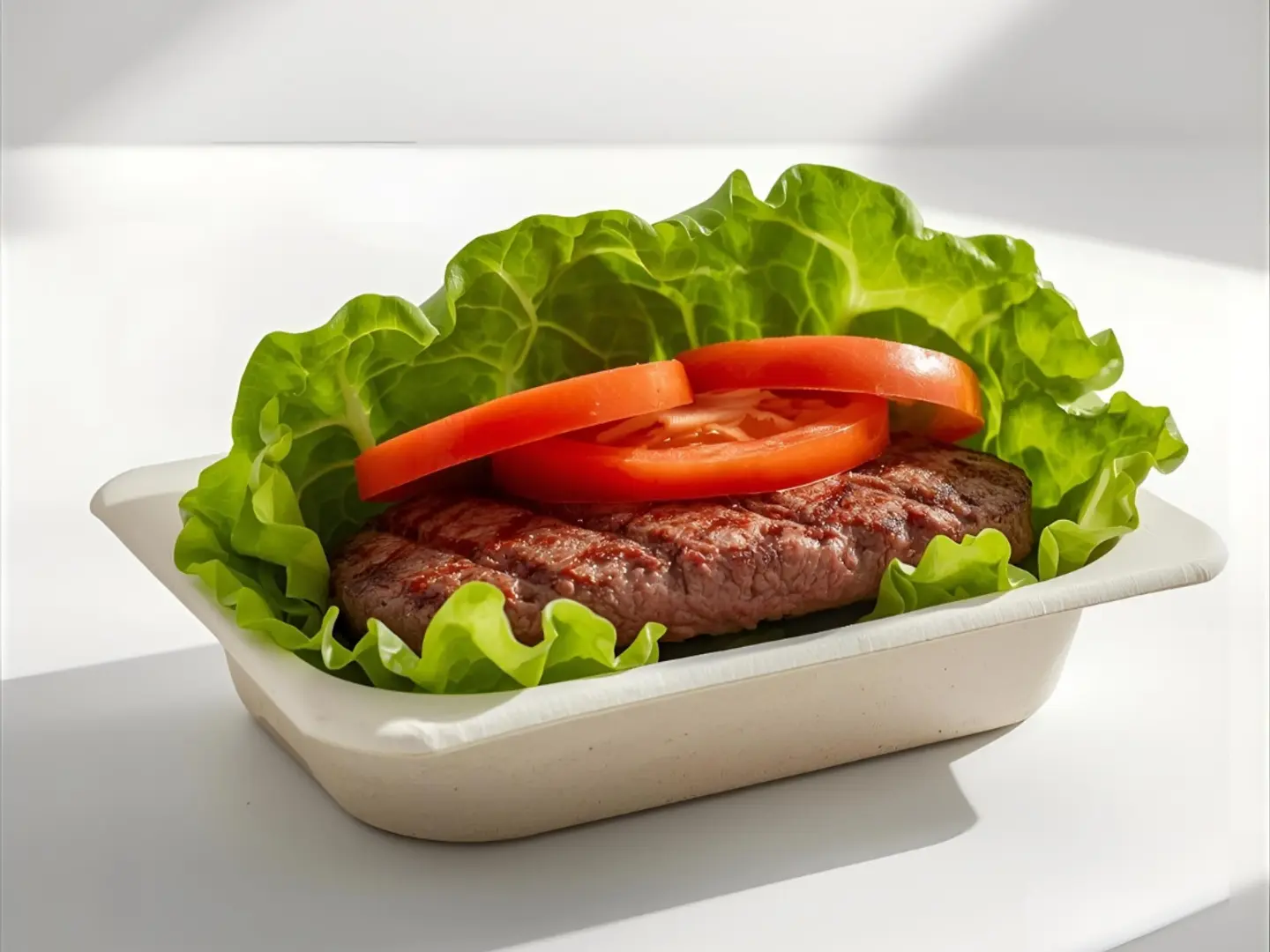 برجر كيتو لحم