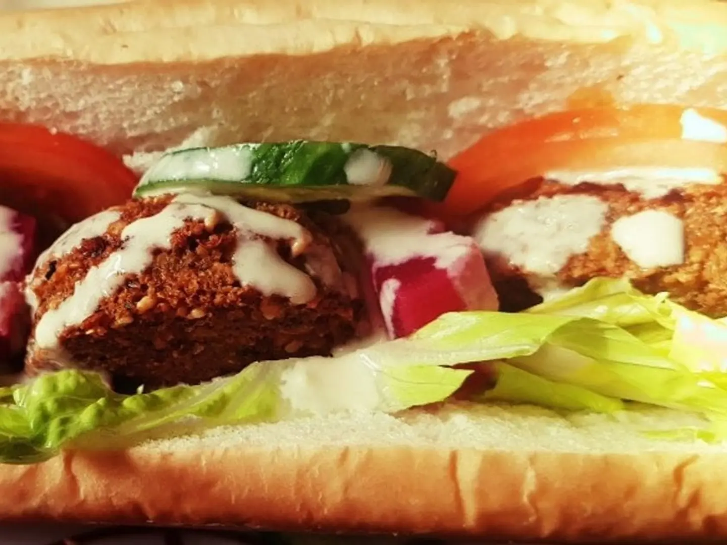 كعكة فلافل شامي