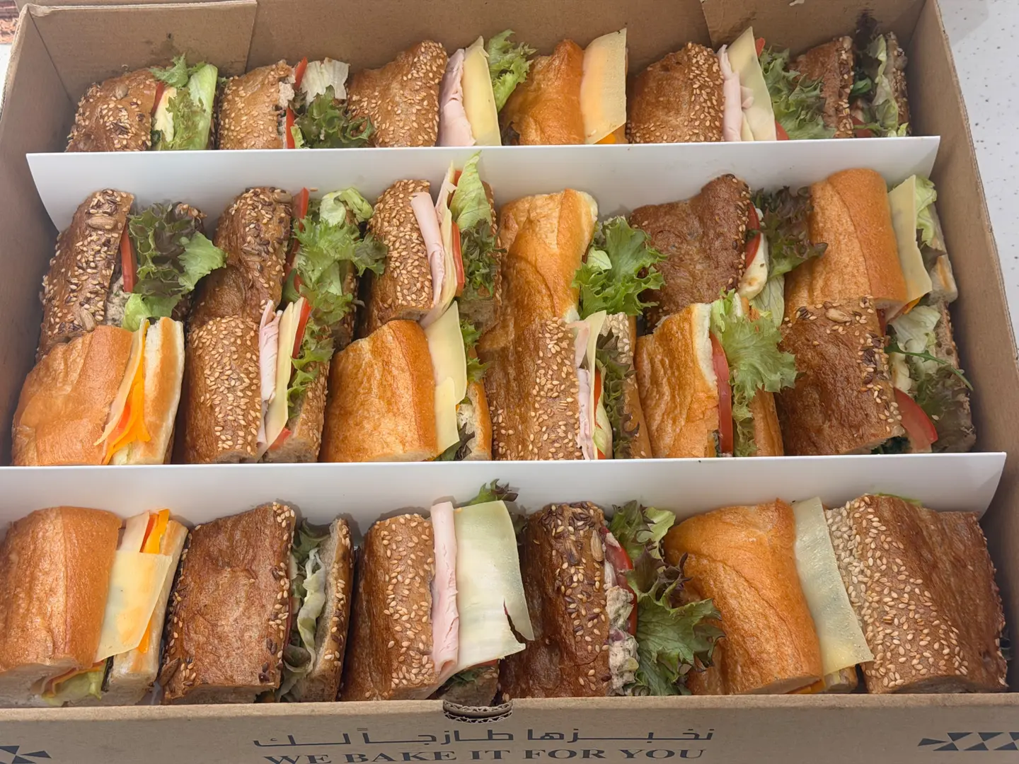 Large Party Box Sandwich 24 Pieces