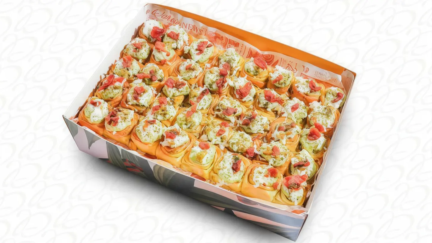 ميني سينابون بجبنة الحلوم