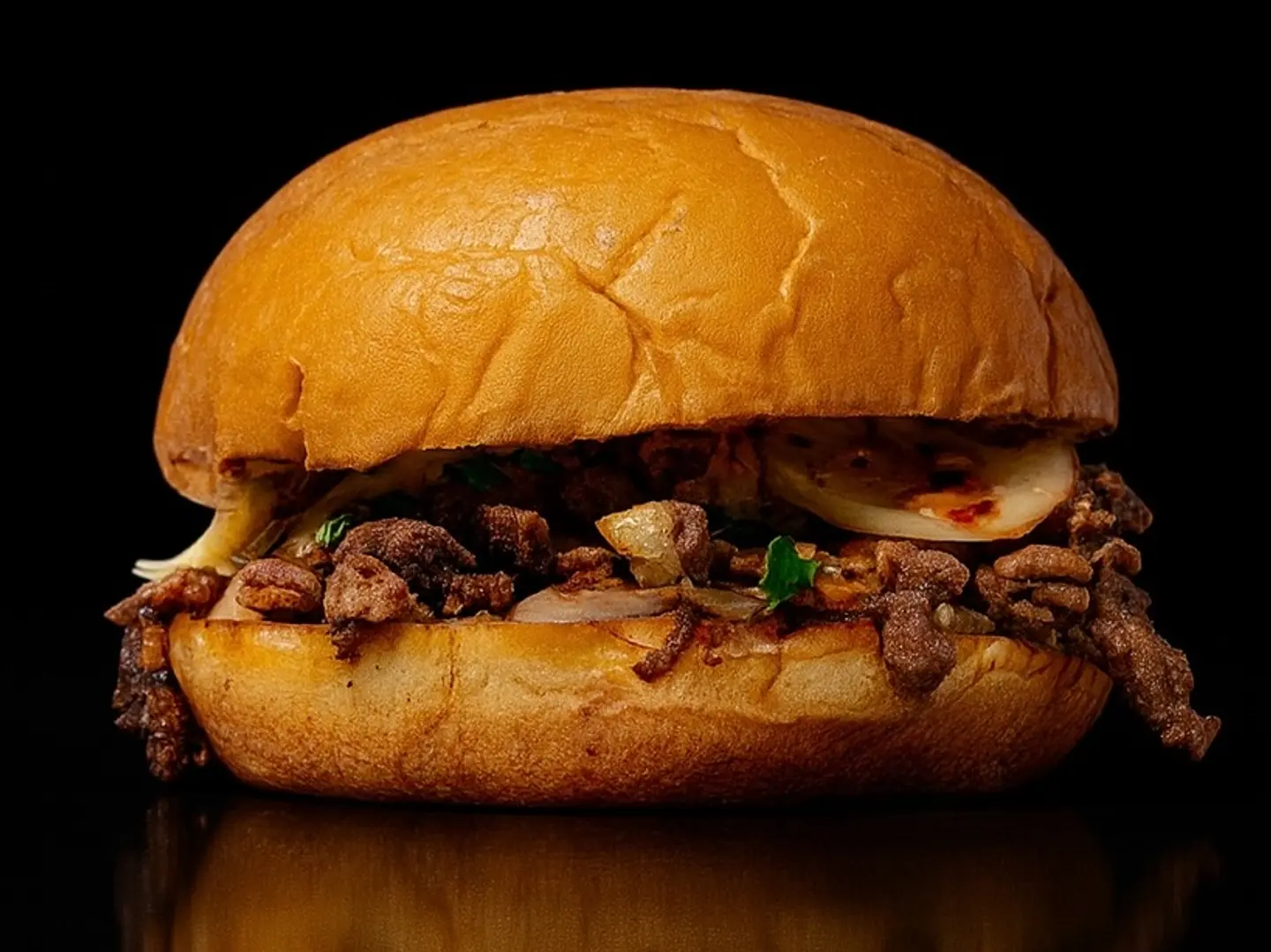 Steak Burger And Fries