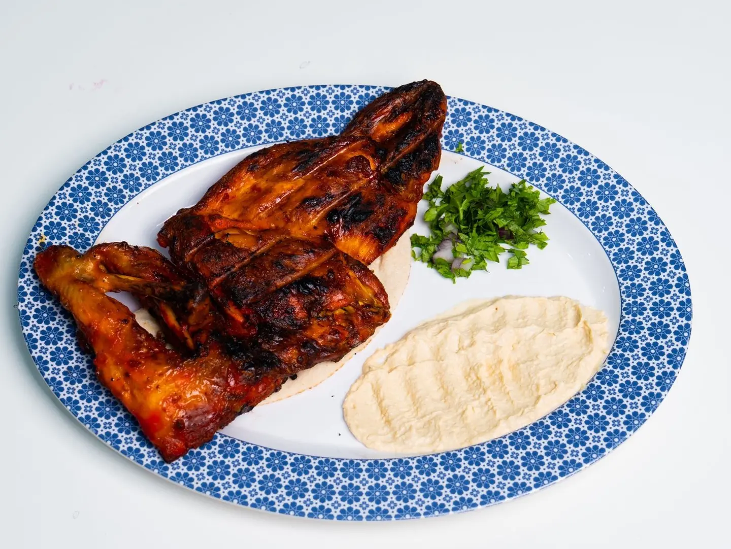 Half Grilled Over Charcoal With Rice