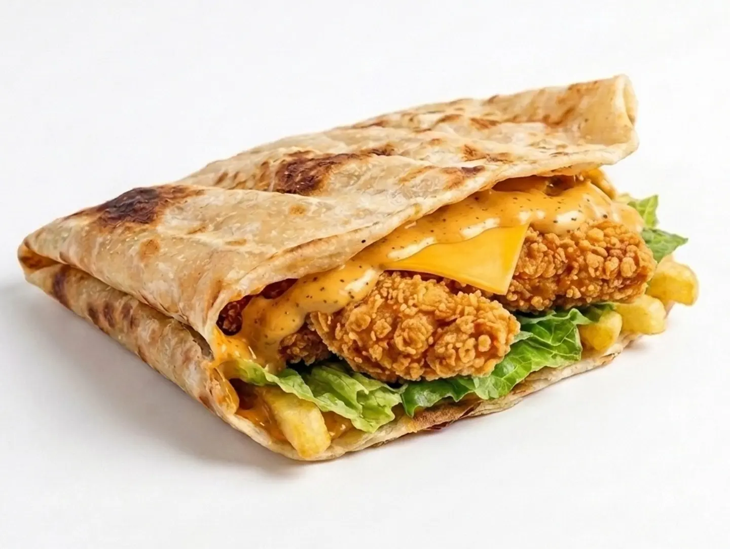 Chicken Strips Chapati Overload