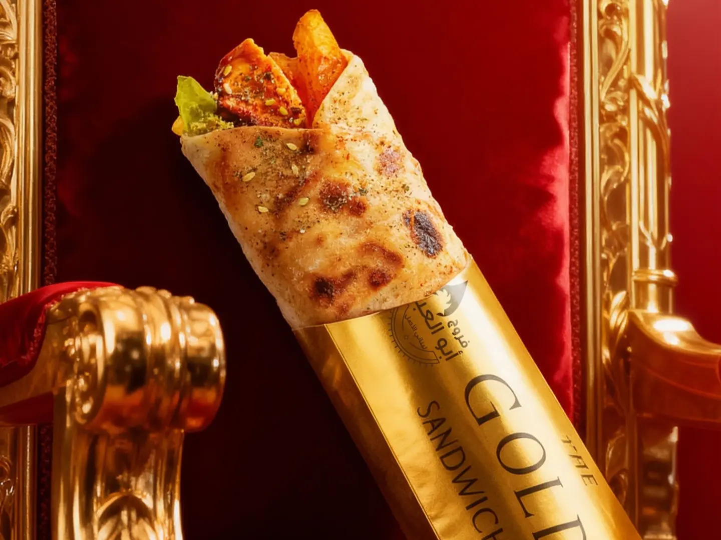 سندوتش طاووق ذهبي